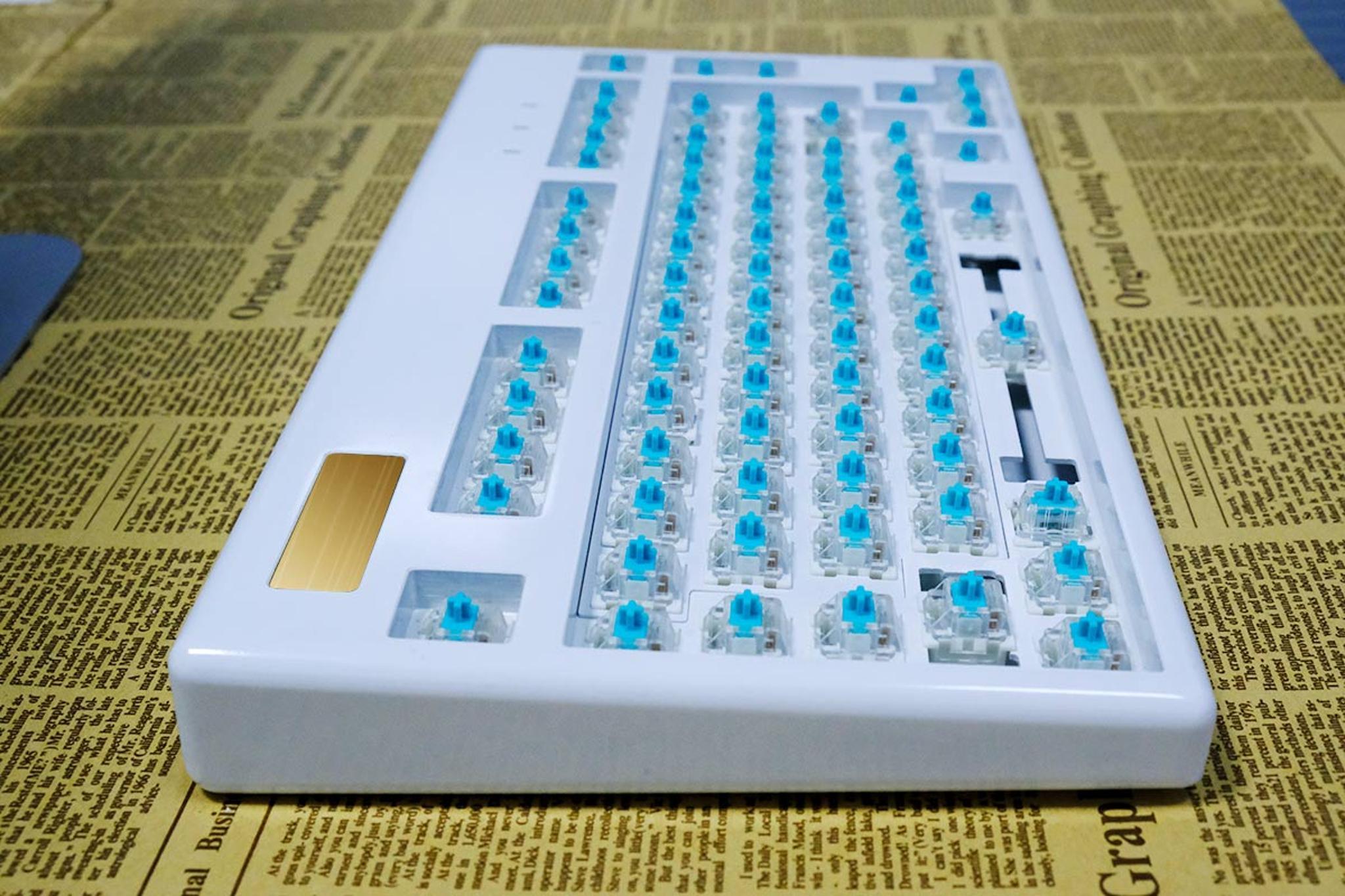 KK75 Keyboard Kit - Uncategorized group buy cover image featuring KK75, keyboard kit, aluminum case, Type-C, wired, backlight, keyboard angle, custom name badge