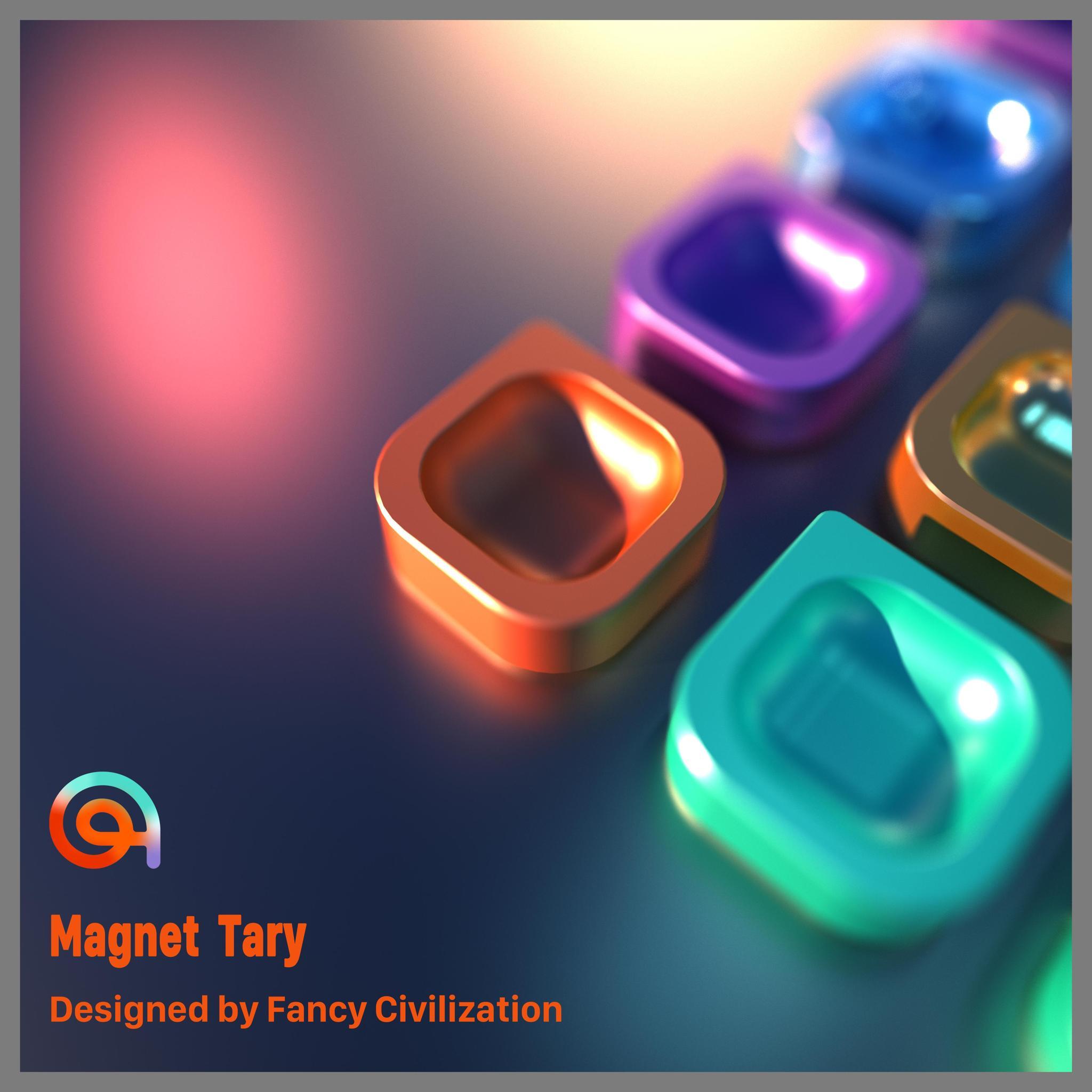 Civilization Magnet Tray (IC) - Others interest check cover image featuring civilization magnet tray, proofing, high-gloss mirror effect, anodizing, PVD process, desktop toy, screws, 3D printed samples
