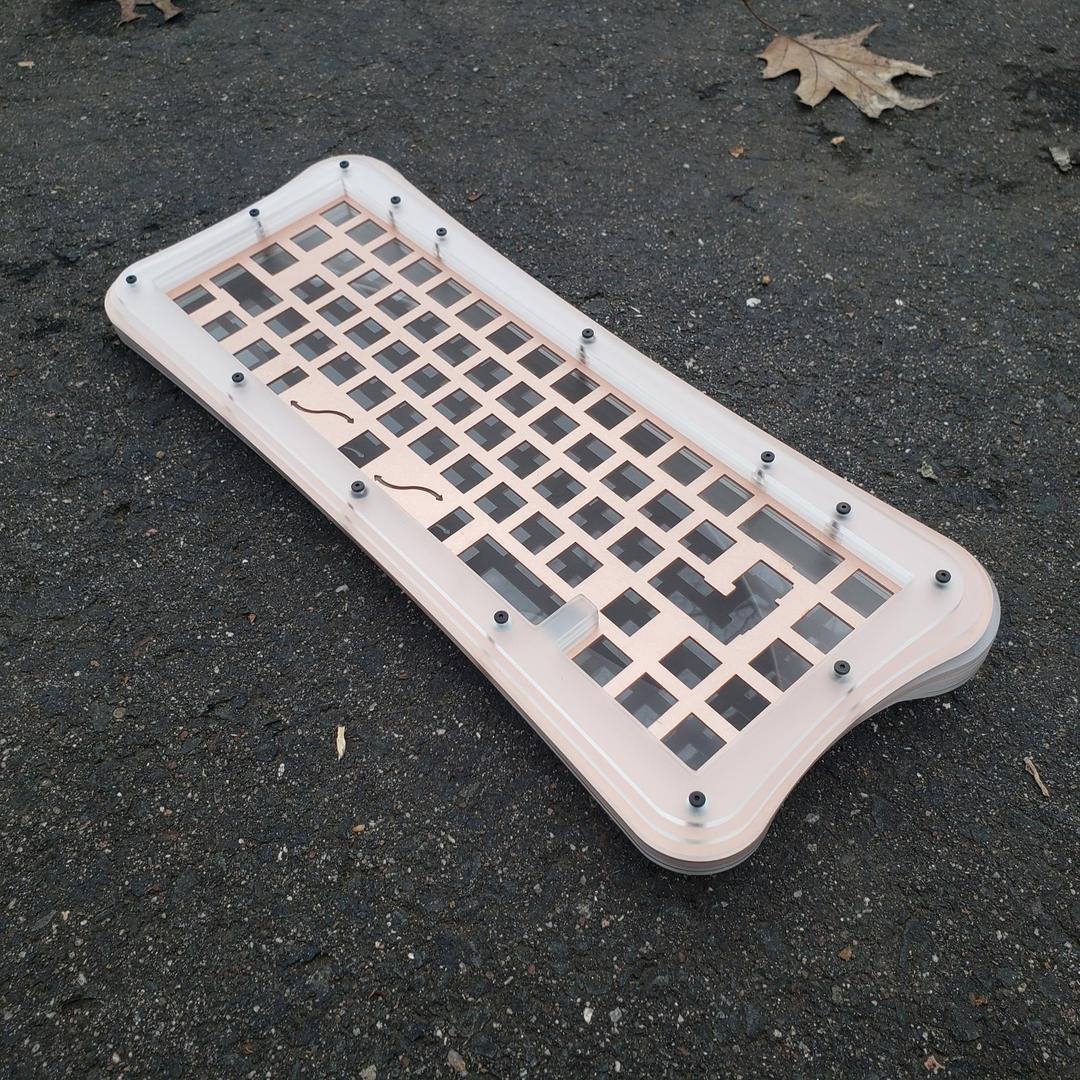Design02 - Curved Stacked Acrylic Case (IC)