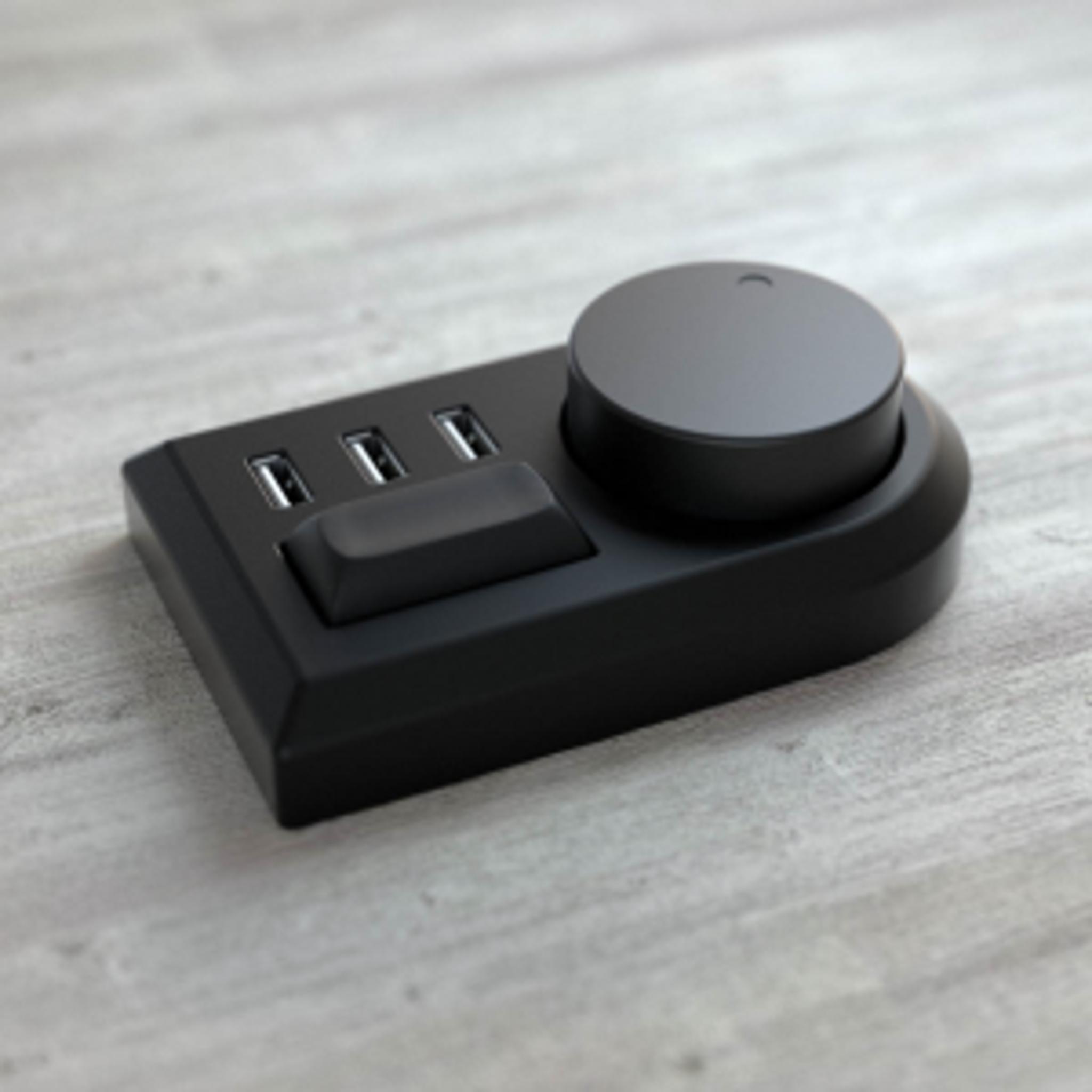 Anchor Volume Control (IC) - Others interest check cover image featuring QMK, volume control pad, USB hub, wireless, keyboard, mouse, 48mm knob, anodized aluminium, group buy