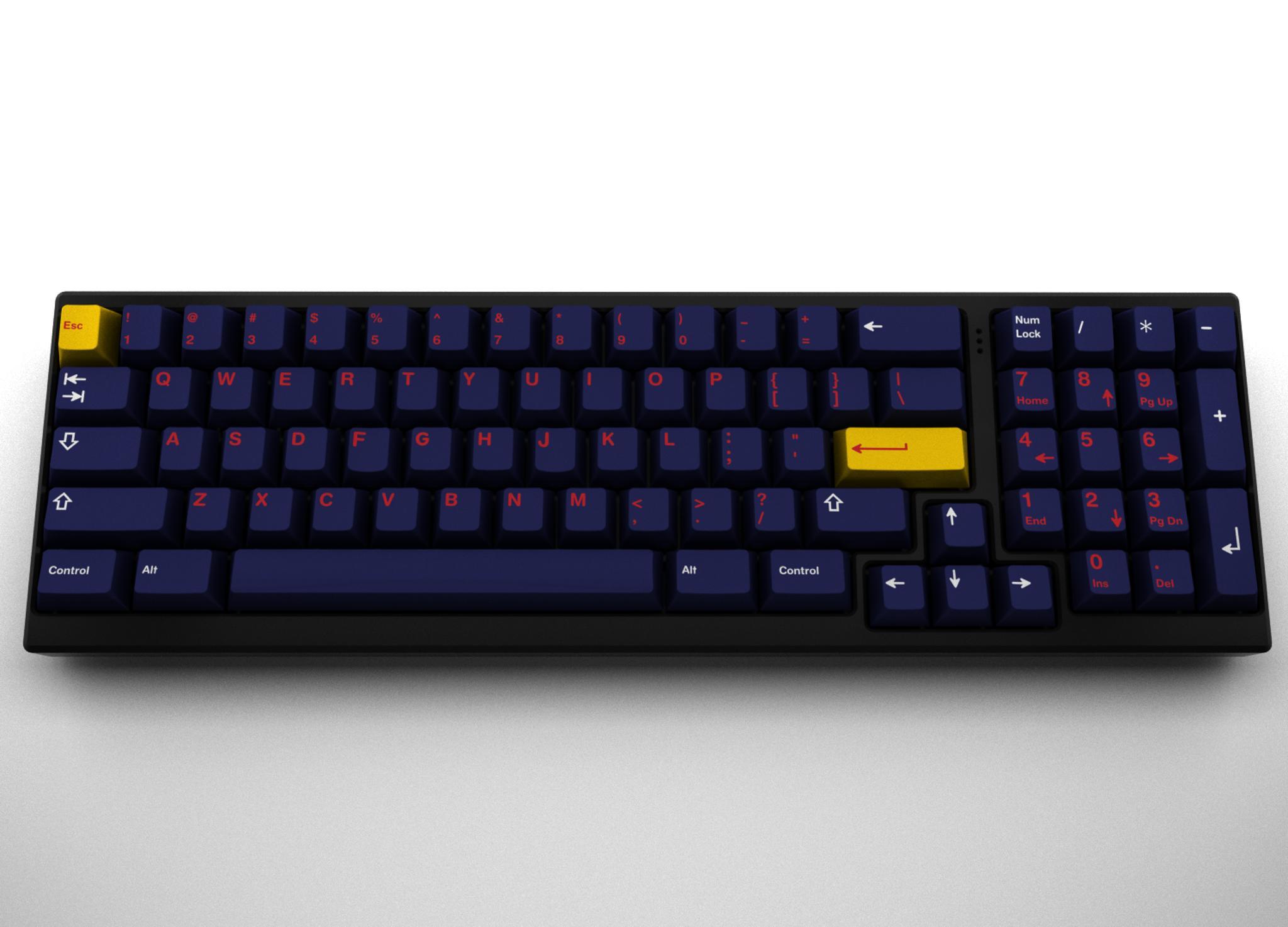 GMK Taurine (IC) - Keycap interest check cover image featuring GMK Taurine, motorsport, engineering, keyboard, design, IC, Formula 1, rally cars, blipshift, Petrolicious