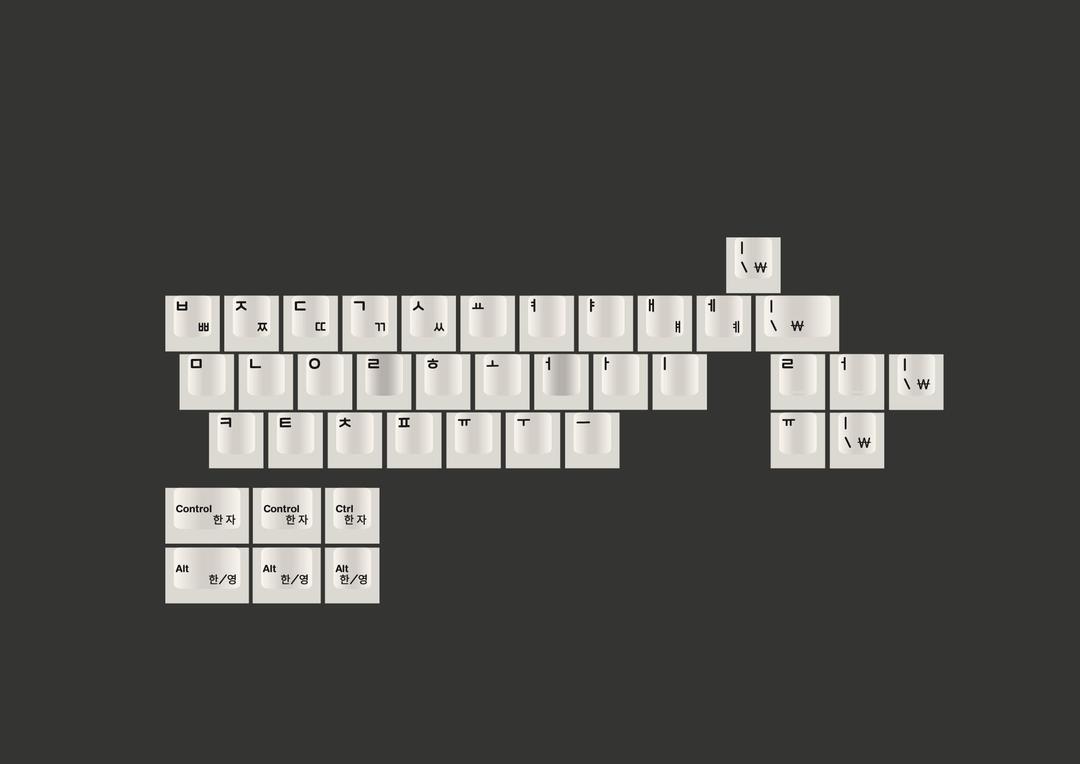 GMK Mono Hangul Add-On Kits (IC)