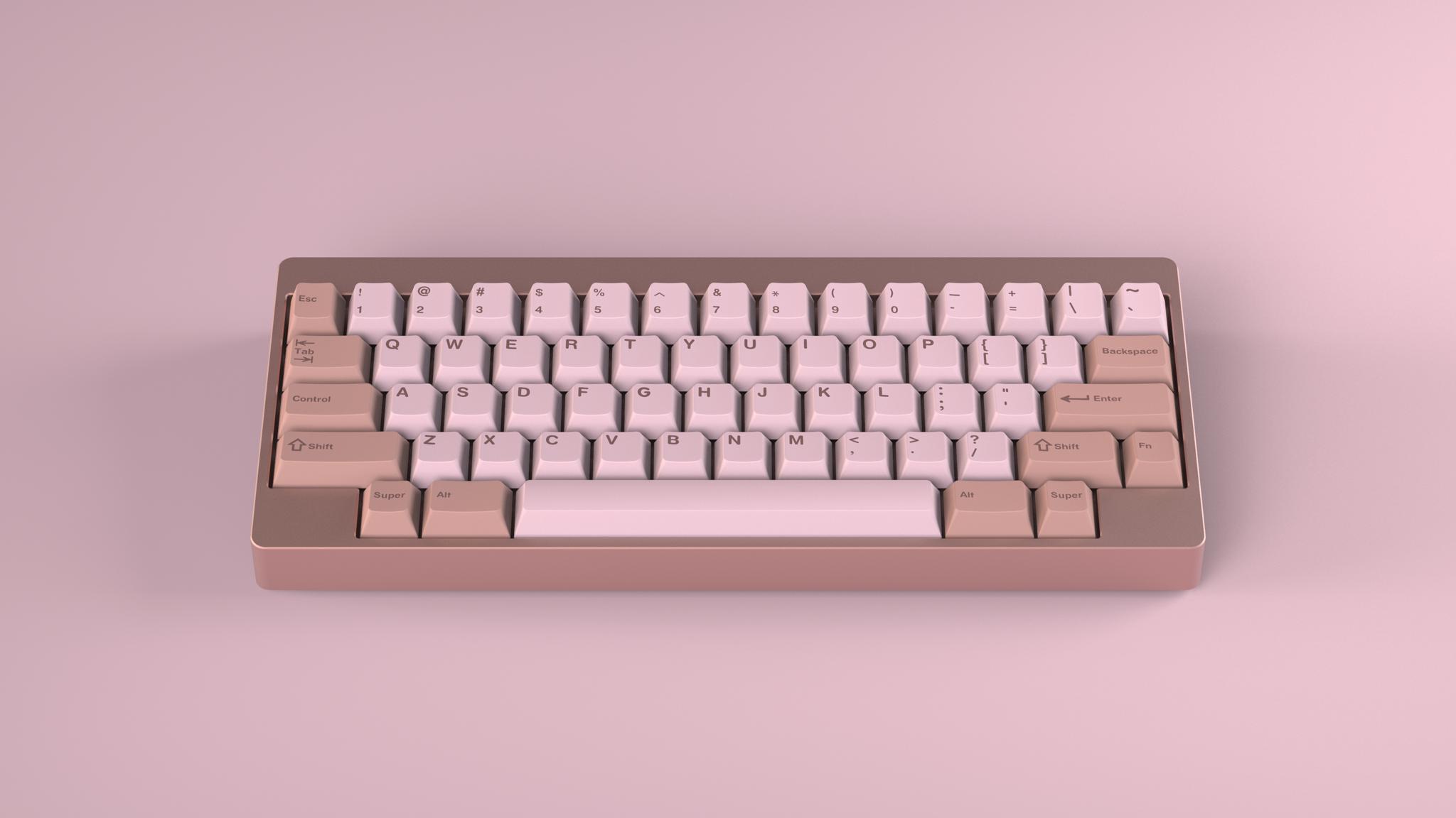 GMK Dusty Rose (IC) - Keycap interest check cover image featuring GMK, Dusty Rose, key set, color palette, design, collaboration