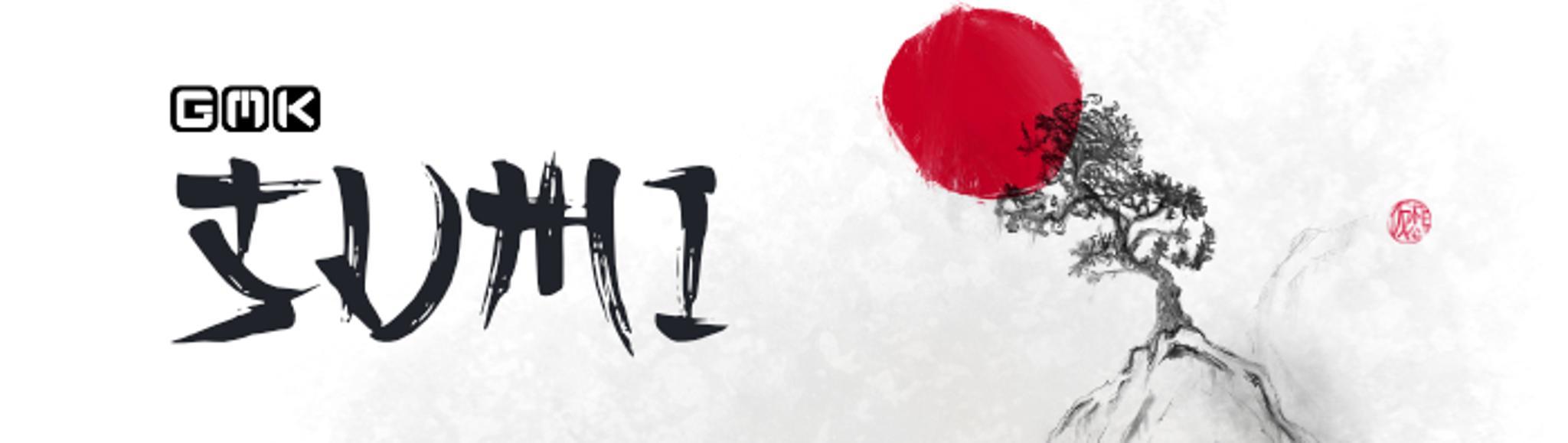 GMK Sumi (GB) - Keycap group buy cover image featuring GMK Sumi, Japanese ink painting, keycap set, RAL colors, GMK-Basic Colour