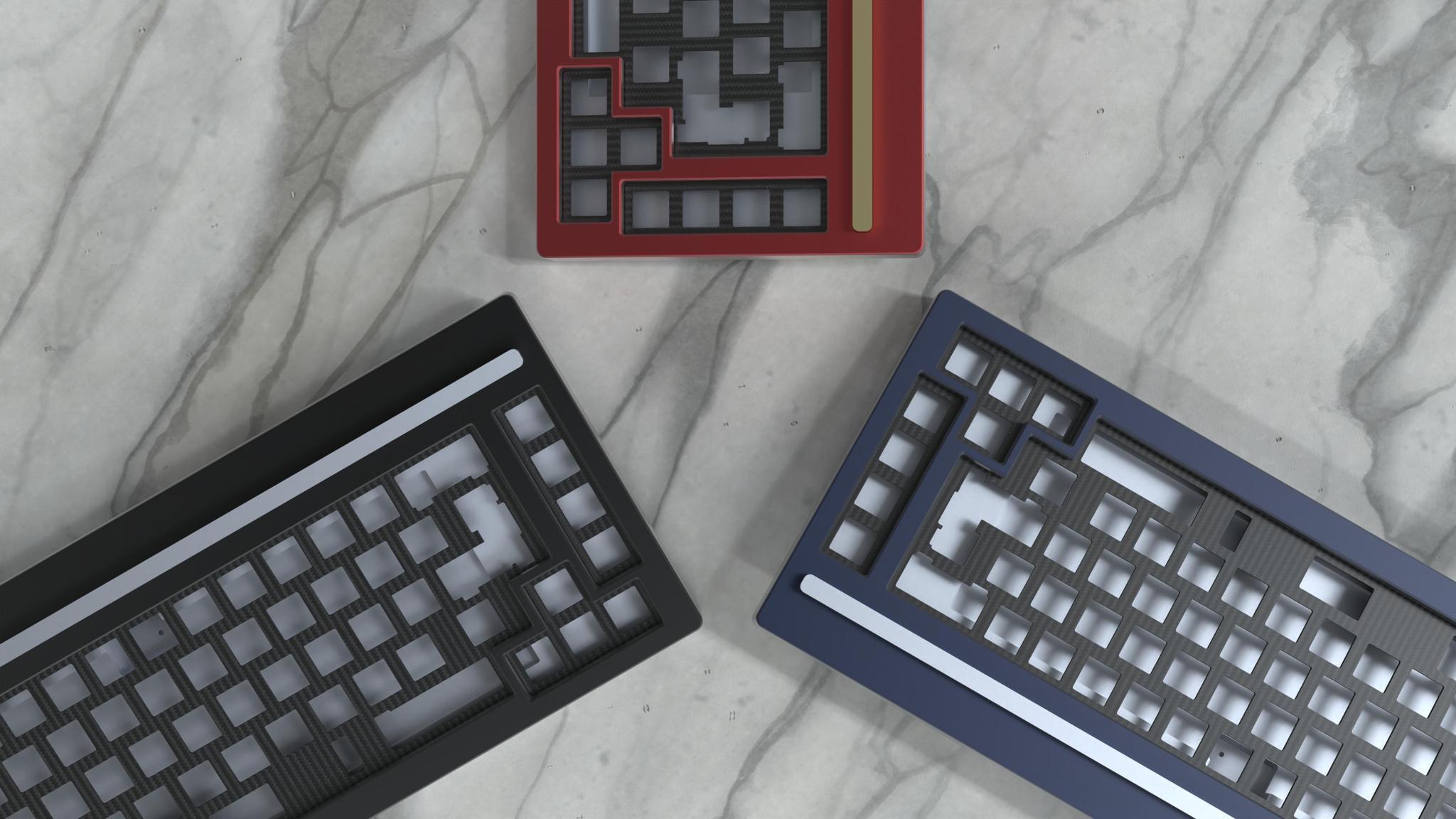 J-01 Rev 1 (IC) - Keyboard interest check cover image featuring J-01 Rev 1, Limited Edition, keyboard raffle, seamless design, aluminum case, macro keys, acoustic cavity, prototype, group buy, QMK, VIA compatible