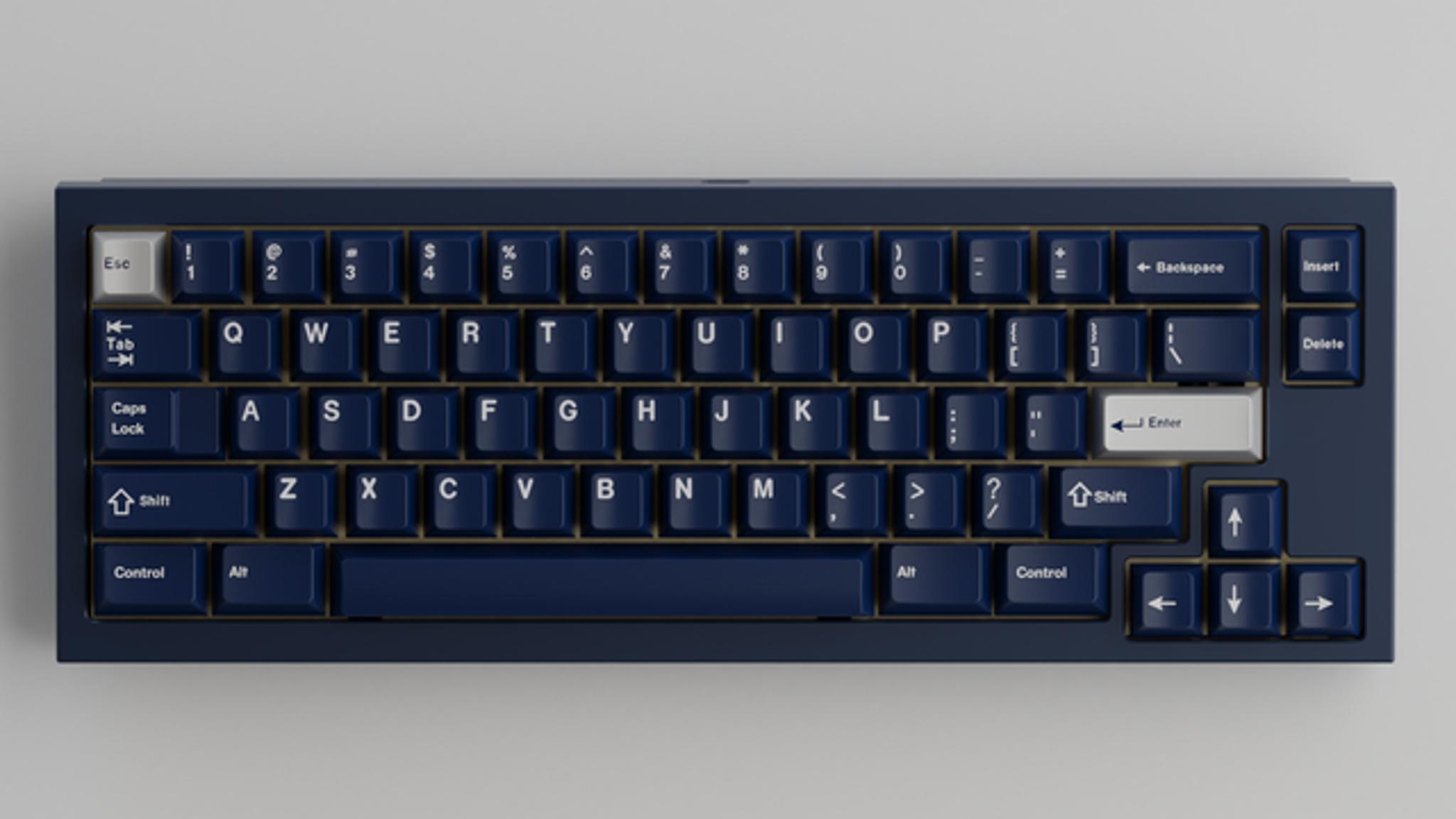 S66 (IC) - Keyboard interest check cover image featuring S66, 660 layout, CNC machined, aluminium, brass weight, typing feel, PCB, USB-C, VIA compatibility, ESD protection, keyboard