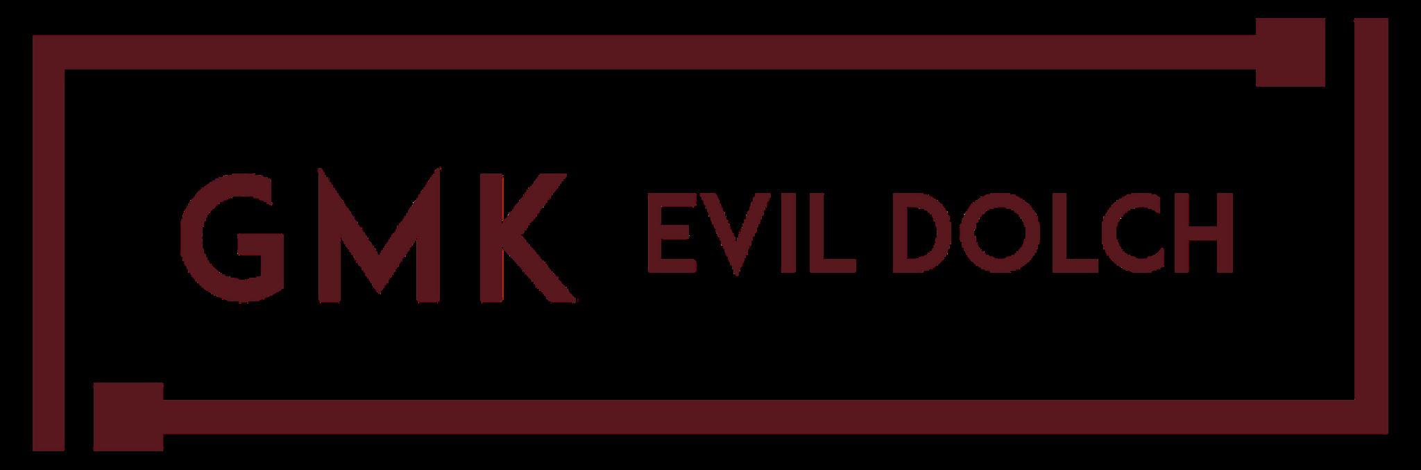GMK Evil Dolch (GB) - Keycap group buy cover image featuring GMK Evil Dolch, group buy, keycap set, deskmats, custom cables, keyboard community, S3LQ, artisan raffle