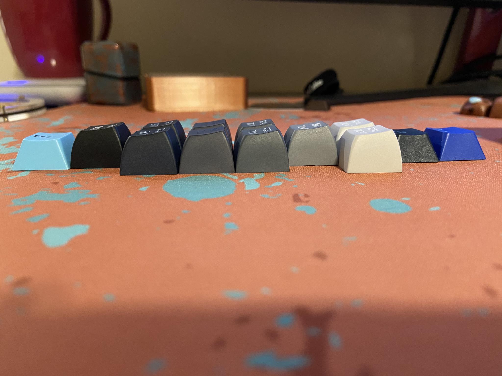 KAT Iron - Keycap group buy cover image featuring KAT Iron, colors, GMK Voyage, Keyreative, rust color, keyboard, collaborations, Fraktal, Artkey, group buy, wrist rests, desk mats, artisan keycaps, CruzCtrl Cables