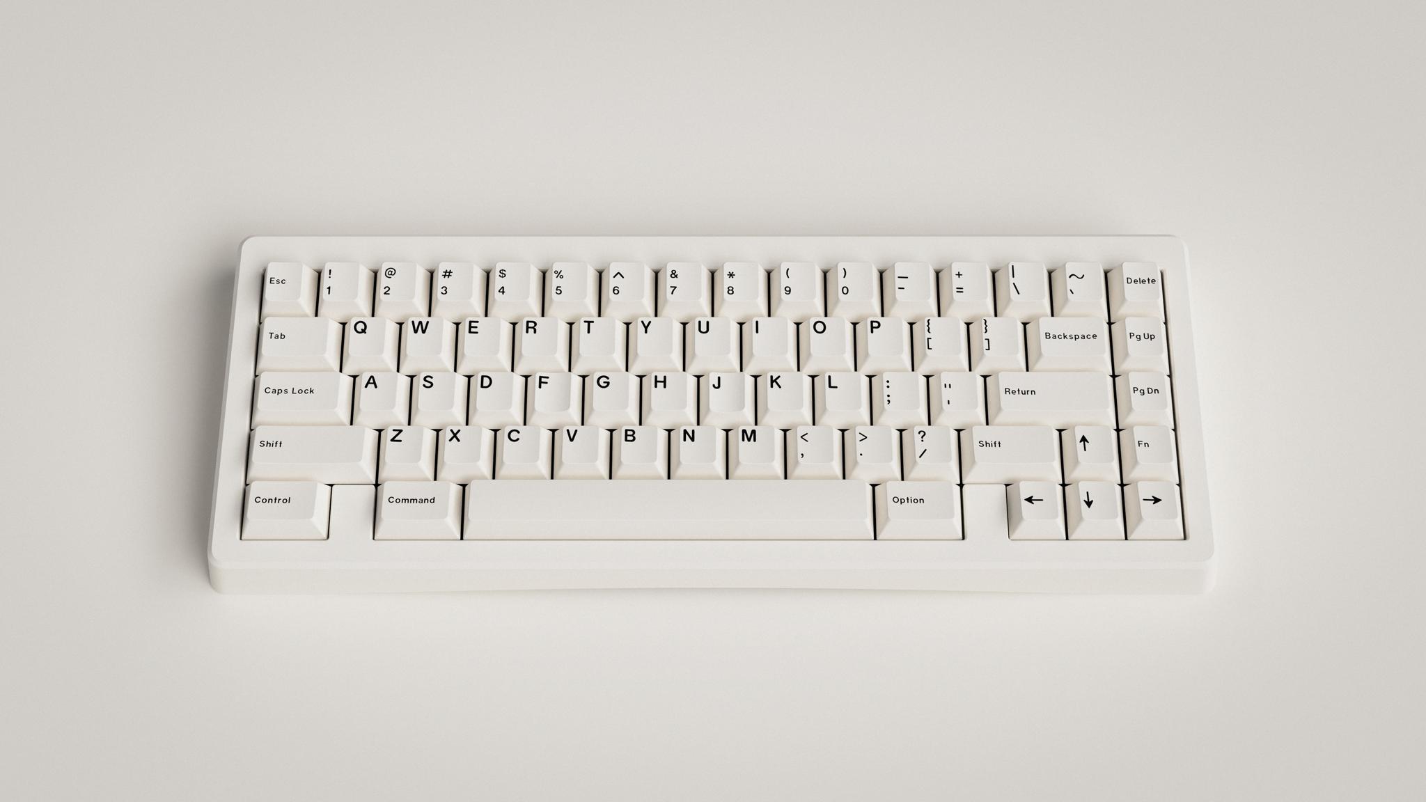 GMK Minimal 2 (GB) - Keycap group buy cover image featuring GMK Minimal 2, keycap sets, keyboard layouts, aftermarket prices, modern design, text mods, compatibility, RAMA caps, Norde layouts