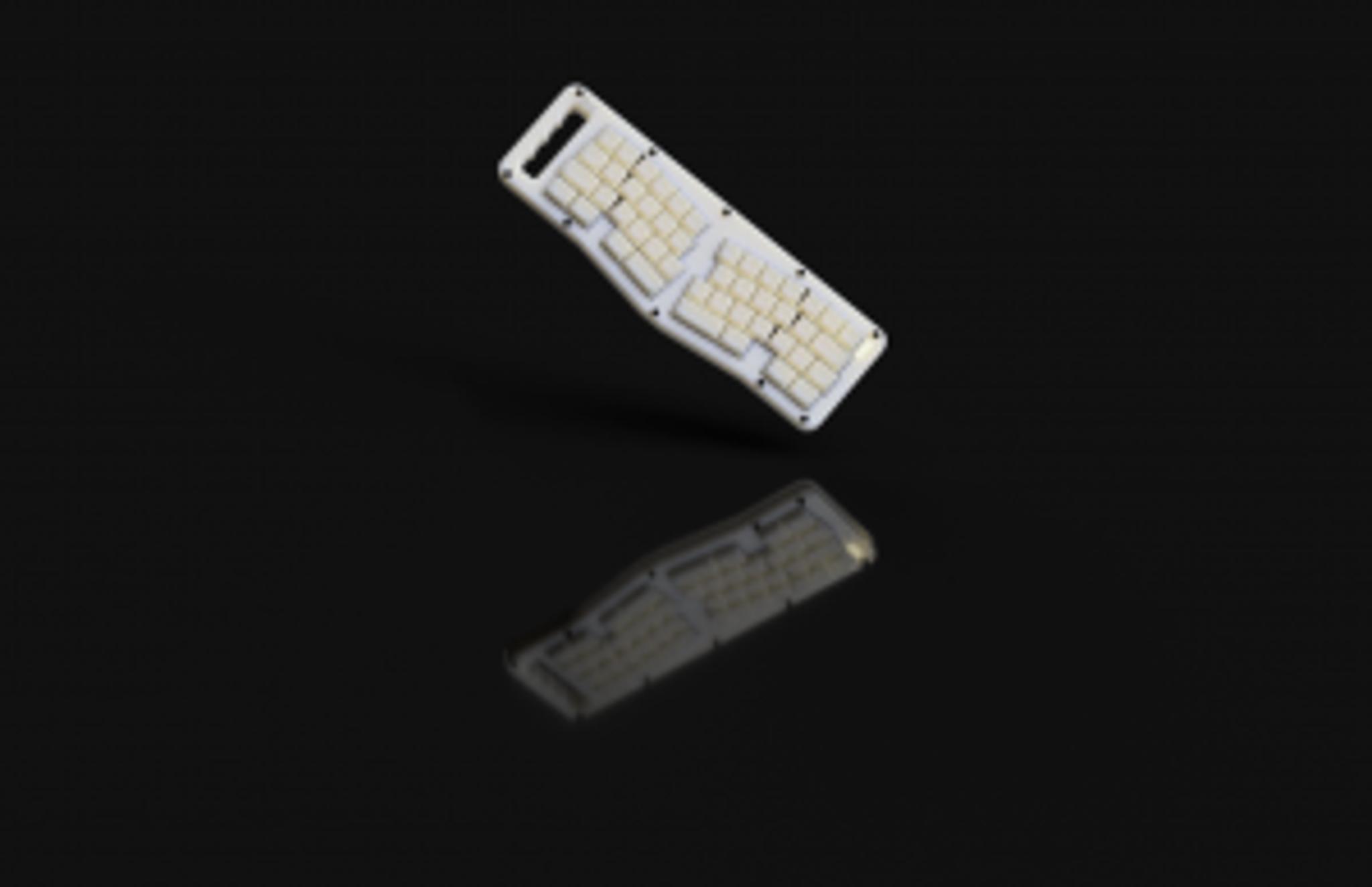 Hot Take Acrylic Case (IC) - Others interest check cover image featuring Hot Take, acrylic case, ergonomic keyboard, Prime-E layout, Botanicalkeyboards, portable keyboard, 40% layout