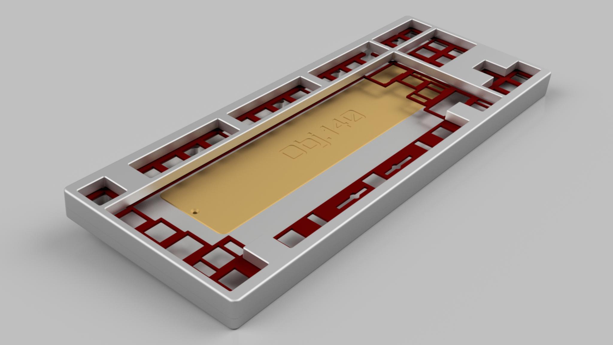 OBJ.140 Classic TKL 80% (IC) - Keyboard interest check cover image featuring OBJ.140, Classic TKL, Tenkeyless, custom keyboard, Luciquell & Co, aluminum case, polypropylene plate, World of Tanks, Object 140 tank, QMK, VIA, USB Type C, Corsair K65, keyboard design