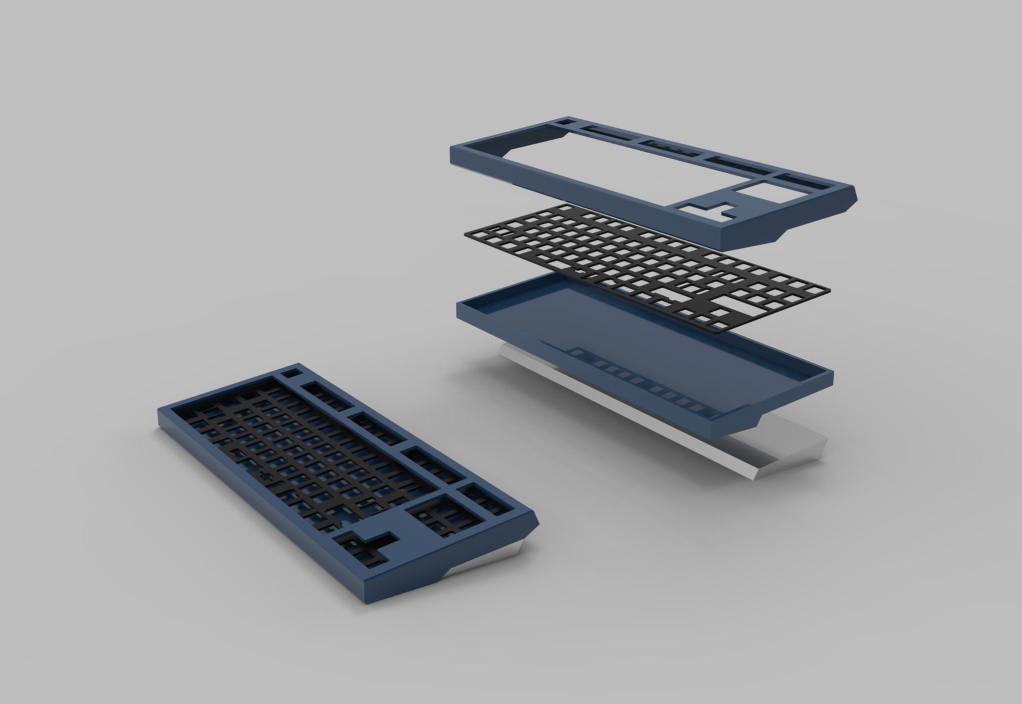 Neptune 80 (IC) - Keyboard interest check cover image featuring Neptune 80, heavy aluminum keyboard, SUS weight, Brass weight, cerakote, top mount, gasket mount, keyboard design, custom keyboard