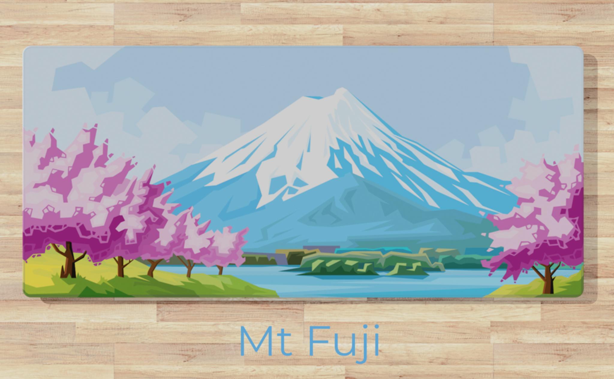 Mt. Fuji Desk Mat (IC) - Deskmats & Accessories interest check cover image featuring Mt. Fuji, desk mat, Aether Hemera, Serenity Series, group buy, manufacturing, vendors, prototypes