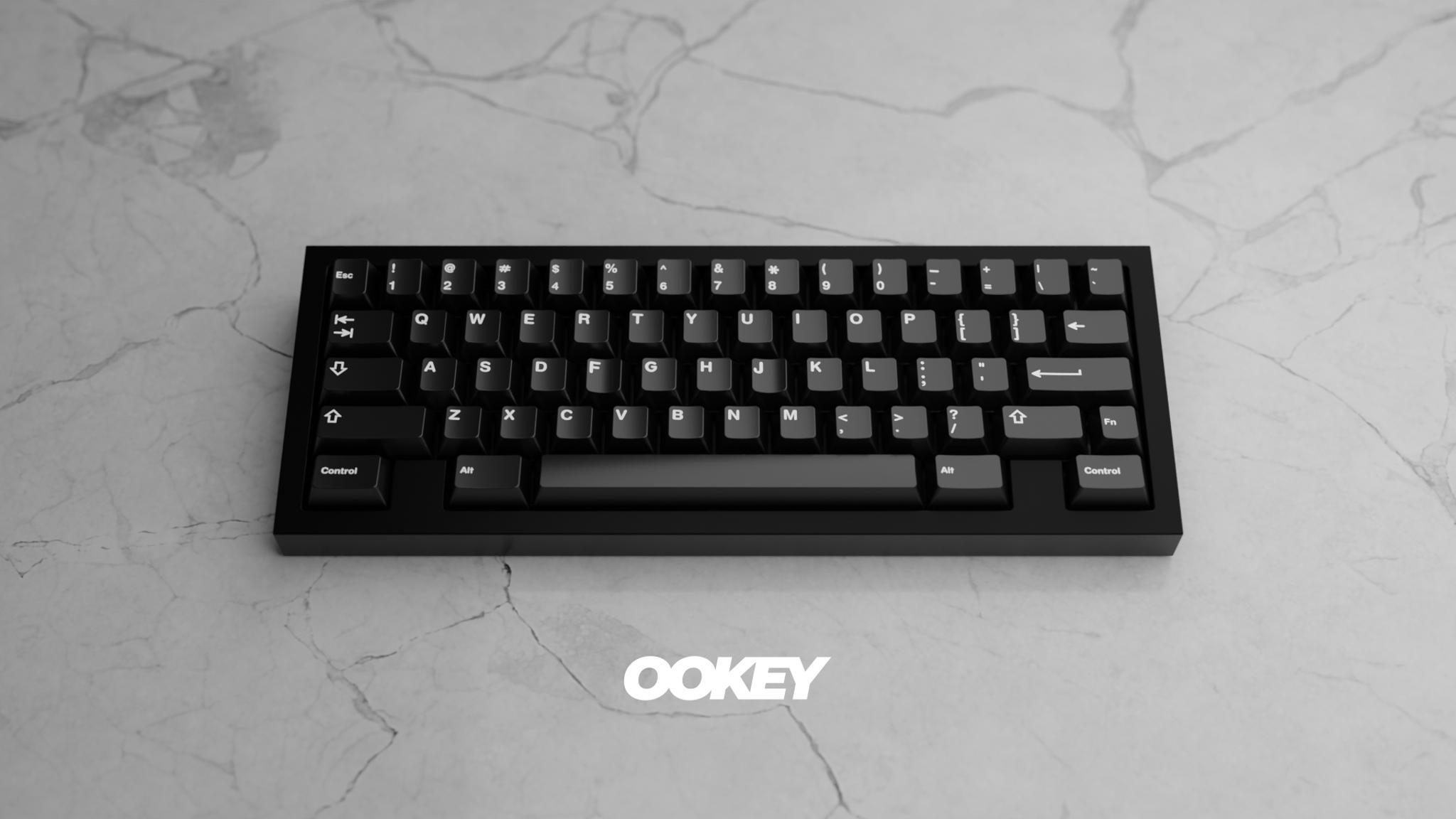 ookey60 (IC) - Keyboard interest check cover image featuring IC, ookey60, design changes, 60% keyboard, top mount, prototype, QMK, VIA compatibility, Discord