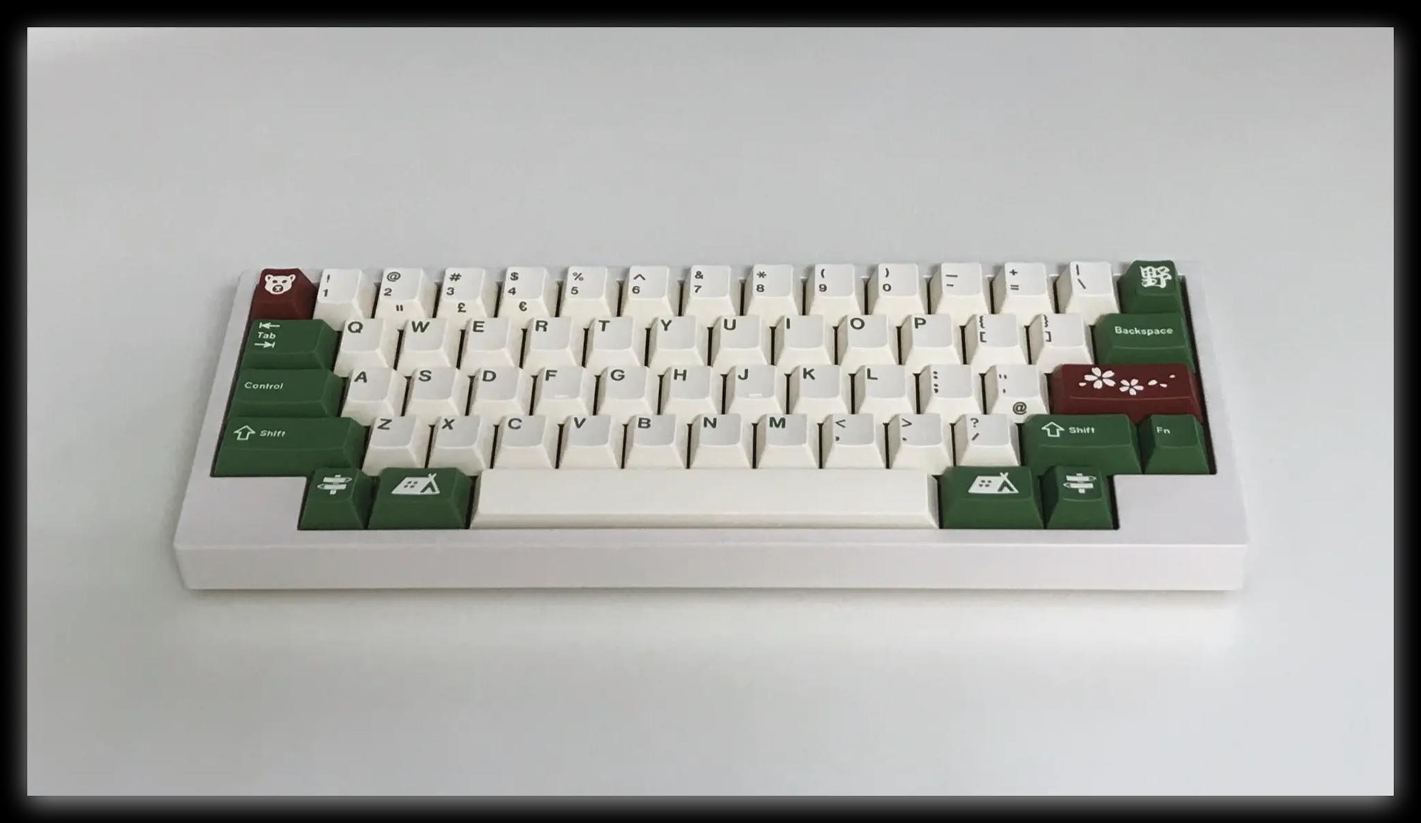 S58 HHKB/WKL Keyboard Kit - Uncategorized group buy cover image featuring S58 keyboard, HHKB layout, WKL layout, anodized colors, aluminum case, PCB, QMK, RGB, typing video, copper case