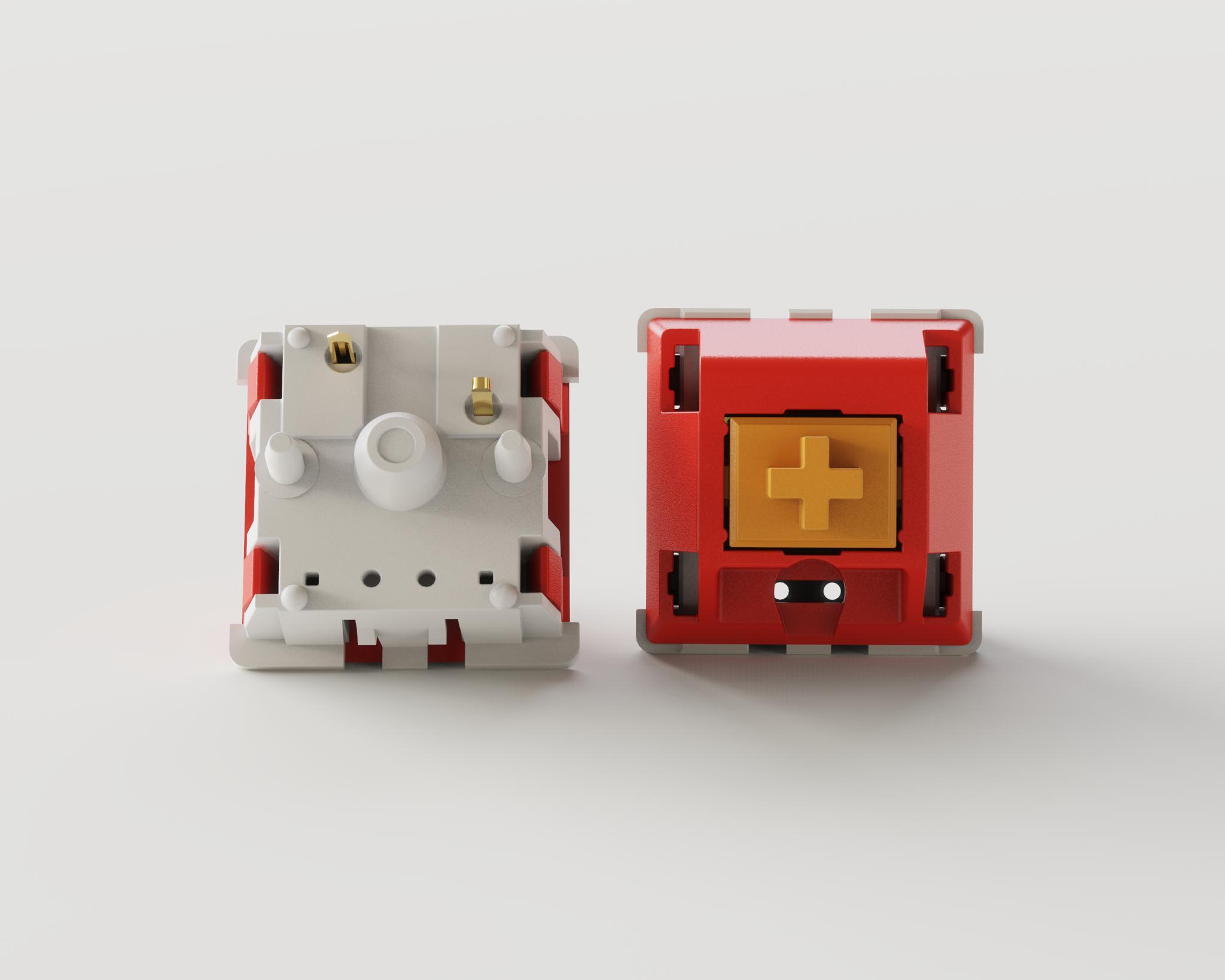 EV-02 Linear Switches - Uncategorized group buy cover image featuring EV-02 Linear Switches, Durock, mechanical keyboard, group buy, POM stem, PC housing, nylon housing, 63.5g spring