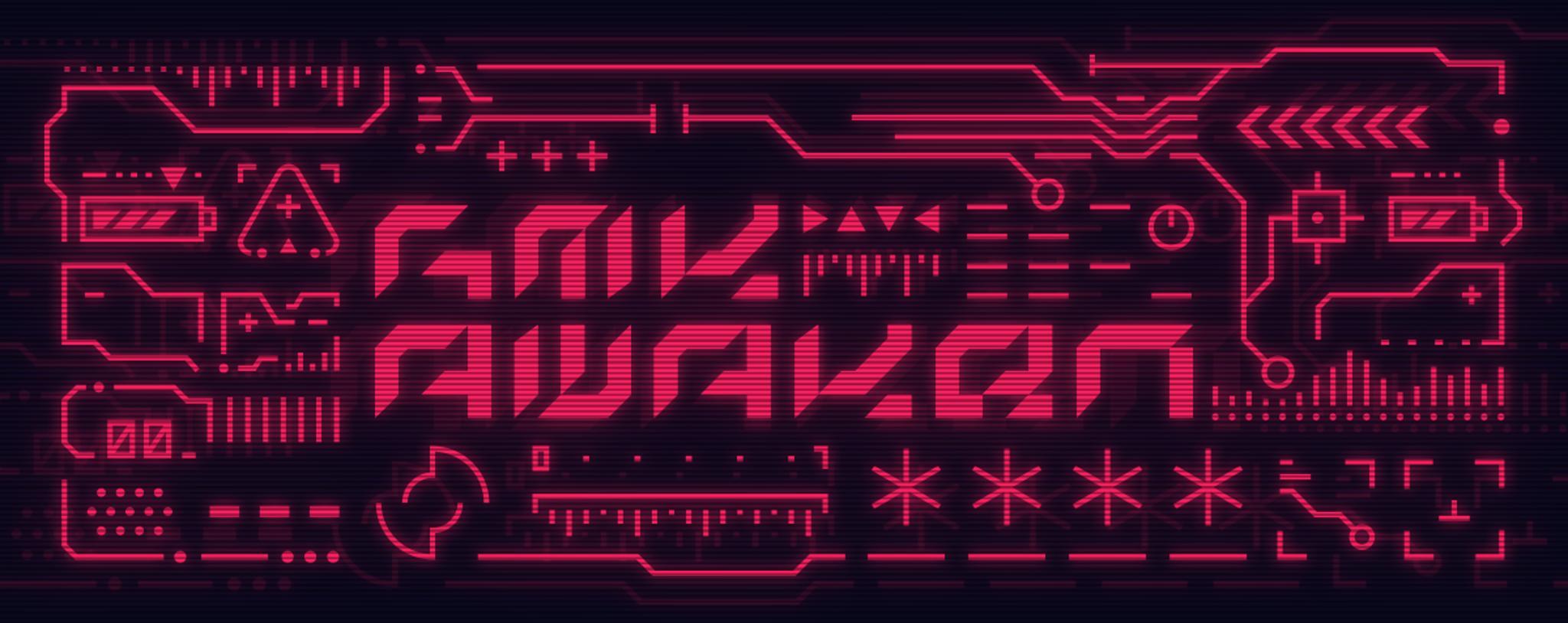 GMK Awaken (IC) - Keycap interest check cover image featuring GMK Awaken, interest check, keycaps, Cherry profile, ABS plastic, GMK manufacturer, custom legends, katakana subs