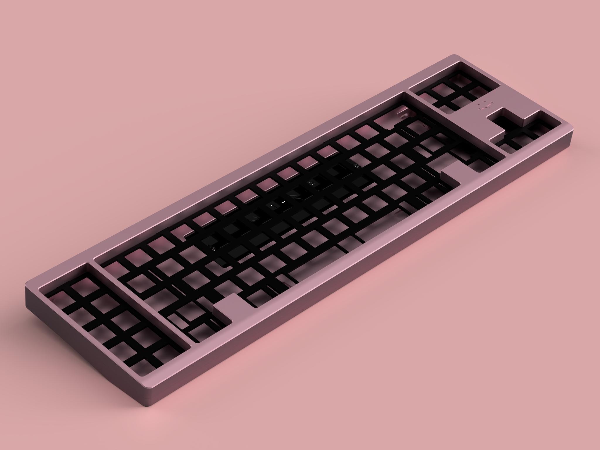 Calliope - XTFRLWKLTKL (IC) - Keyboard interest check cover image featuring Calliope, XTFRLWKLTKL, keyboard, raffle, Mori Calliope, HololiveEN, anodized, custom keyboard, PCB, aluminum, polycarbonate, polypropylene