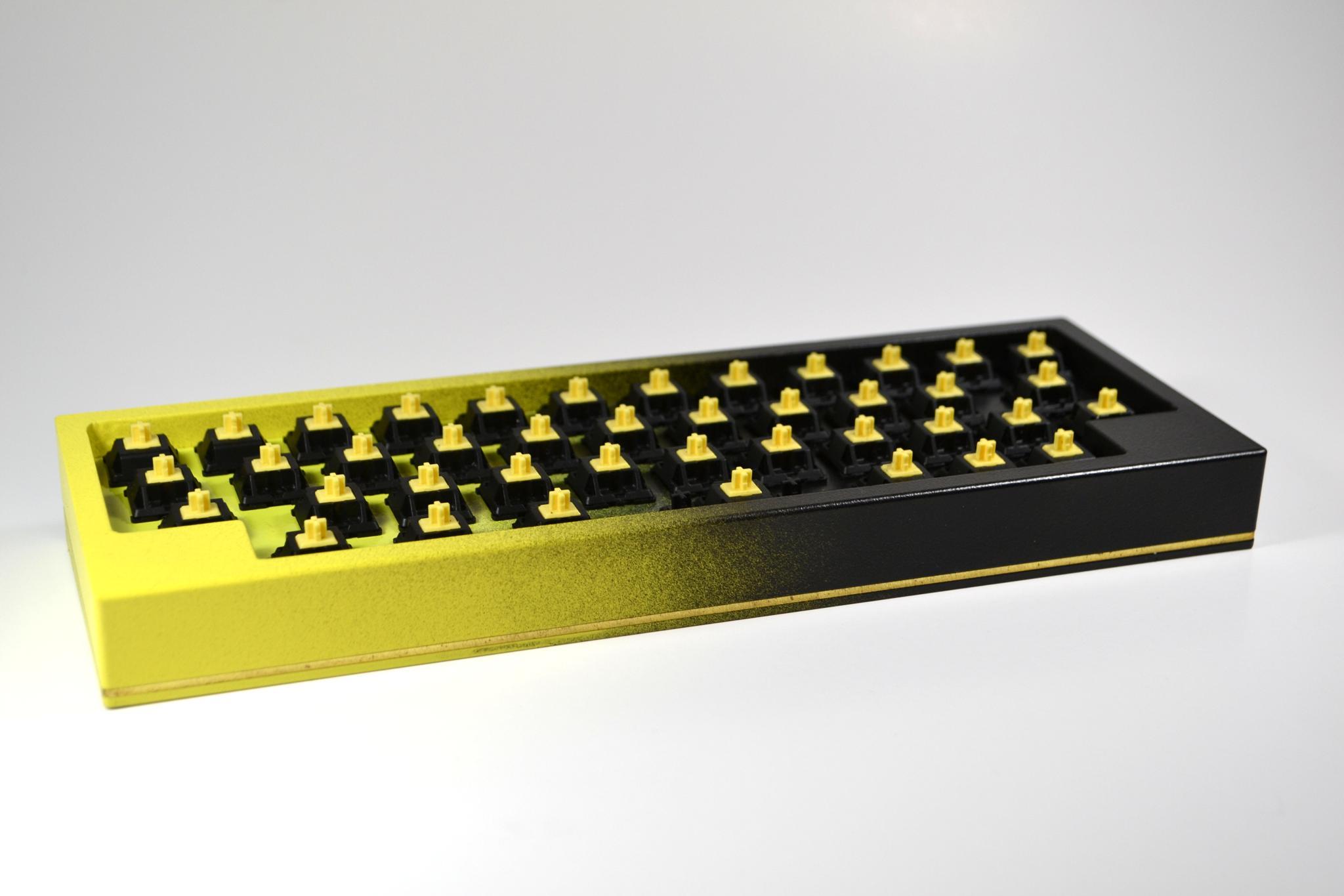 Panc40 Keyboard R2 - Keyboard group buy cover image featuring Panc40, keyboard, group buy, aluminum case, USB-C, hotswap, ortholinear, QMK, RGB underglow, PCB