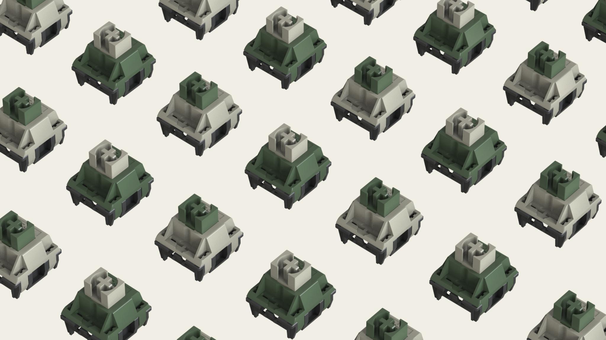 Matrix Lab: Wild Switch (IC) - Switch interest check cover image featuring Wild Switch, GMK Wild, TTC, linear switches, spring structure, typing feelings