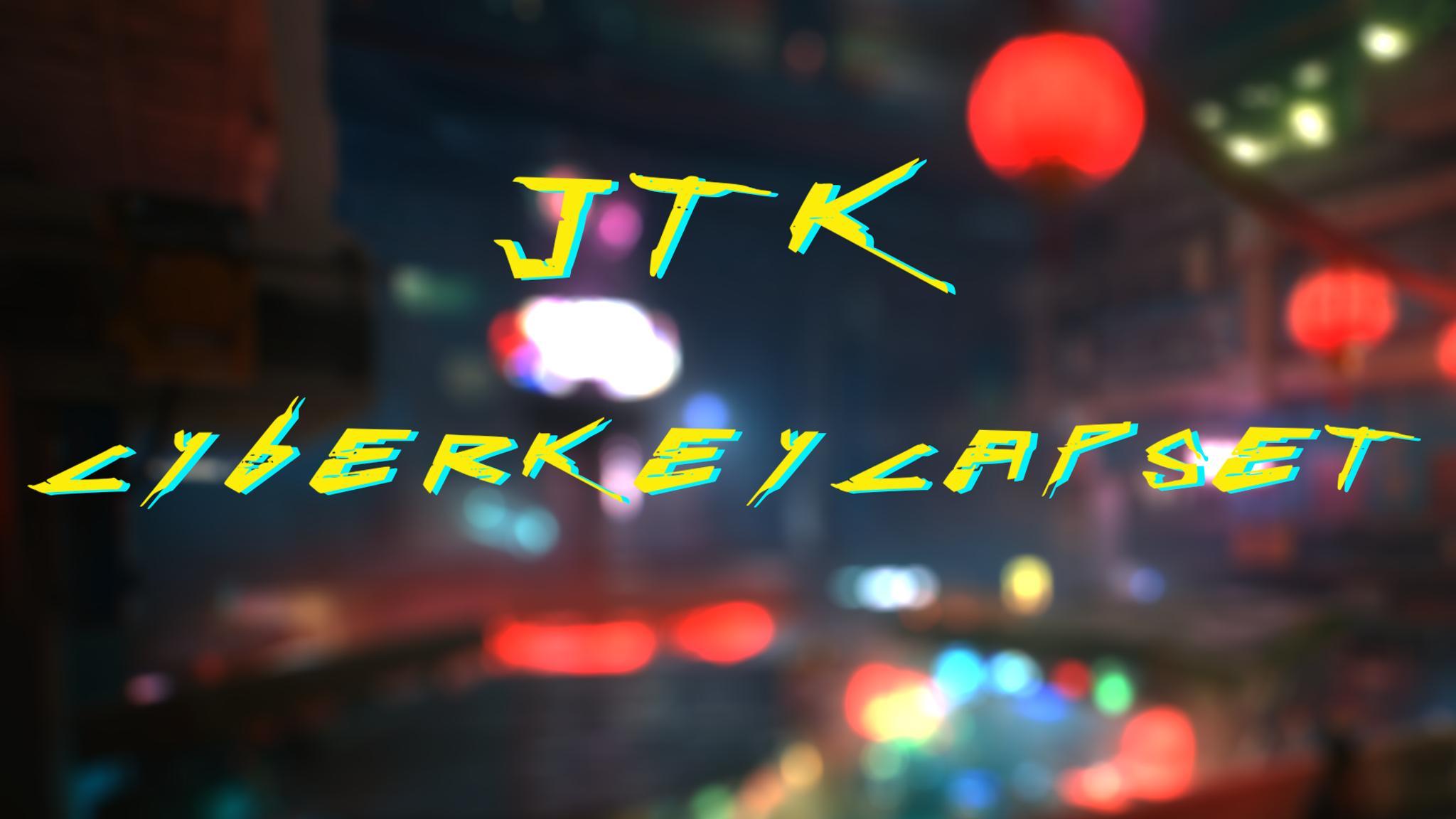 JTK Cyberkeycapset (IC) - Keycap interest check cover image featuring JTK Cyberkeycapset, cyberpunk fans, keycap set, futuristic design, cyberpunk merch