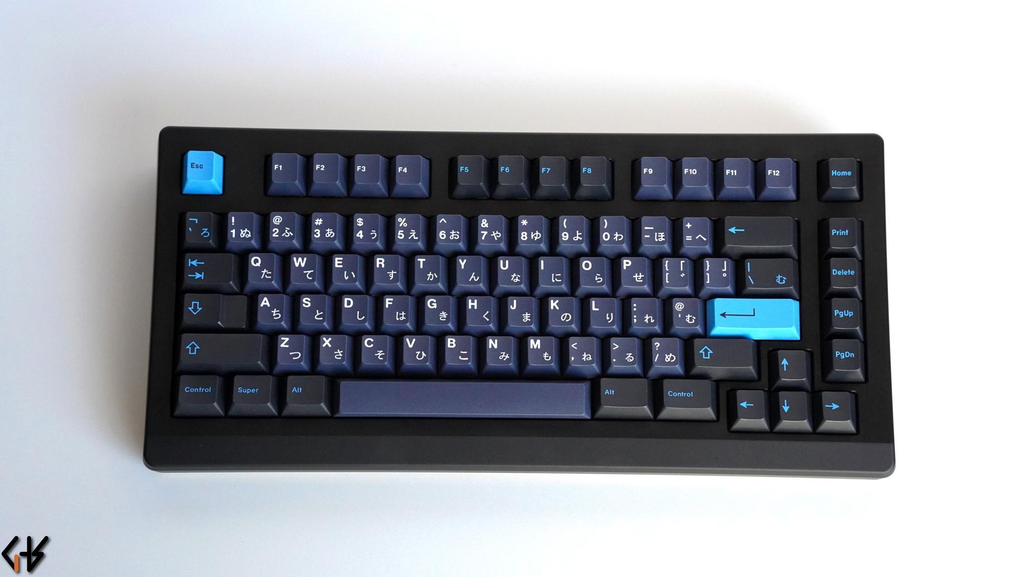 GHS.RAR (IC) - Keyboard interest check cover image featuring GHS, RAR, keyboard, Gone Hacking Studio, 75% layout, RonDG, SamBuddy, 19thmech, Cherry G80-1800, mechanical keyboard, silver, black, aluminum, polycarbonate, carbon fiber, brass
