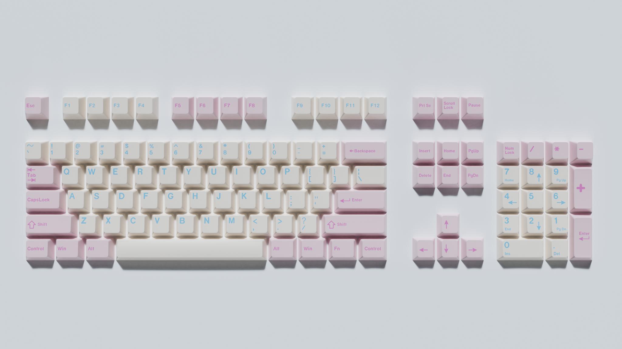 GMK Chika (IC) - Keycap interest check cover image featuring GMK Chika, mechanical keyboard, keycaps, Kaguya-sama wa Kokurasetai, Fujiwara Chika, winter break, initial concept