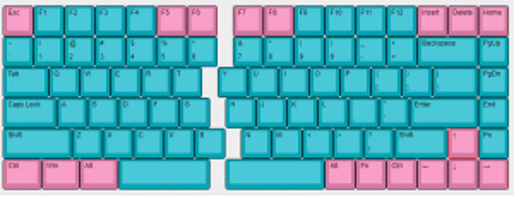 Miami Colorway for Mistel Barocco/MD770 (IC) - Keycap interest check cover image featuring Miami colorway, Mistel Barocco, MD770, keycap set, split board, PMK colors, custom keycap, interest check, Geekhack, group buy