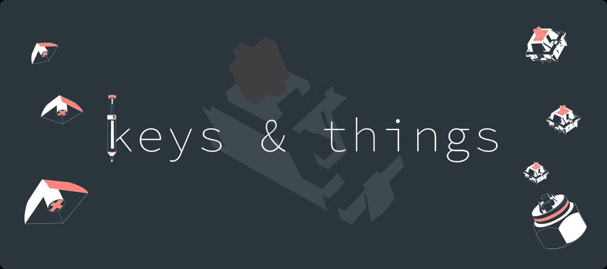 Keys & Things Series Deskmats (IC) - Deskmats & Accessories interest check cover image featuring deskmats, keyboards, switches, mechanical, Nutcracker, PCB, feedback, interest check