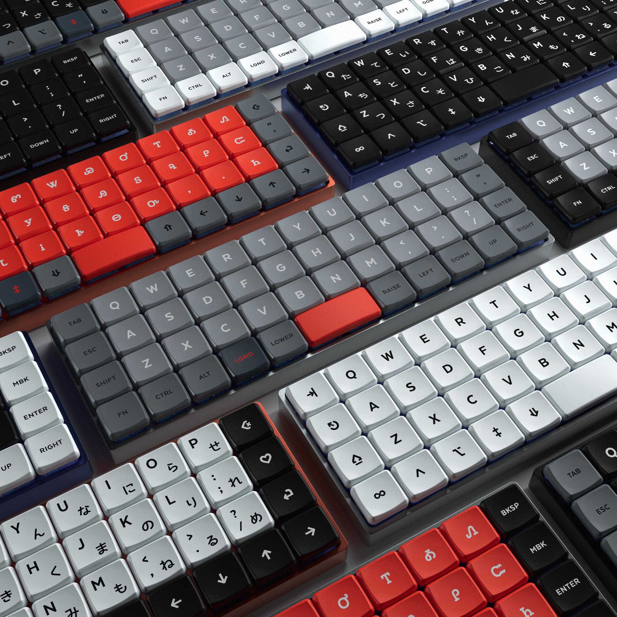 MBK Legend - Uncategorized group buy cover image featuring MBK Legend, Choc switch keyboards, dye sub keycap set, classic keycap design, Cherokee language, low-profile switch boards