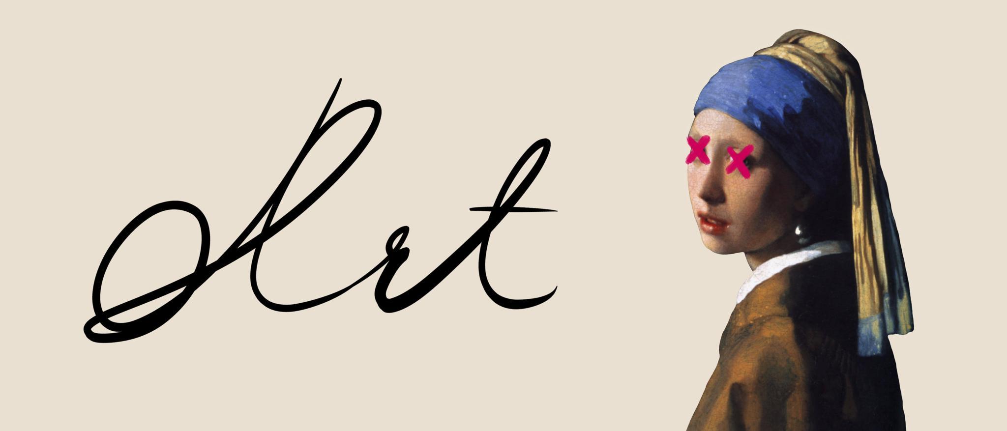 GMK ART (IC) - Keycap interest check cover image featuring GMK ART, art keyboards, classical paintings, street art, deskmats, pink twist, canvas, vendors, keycaps