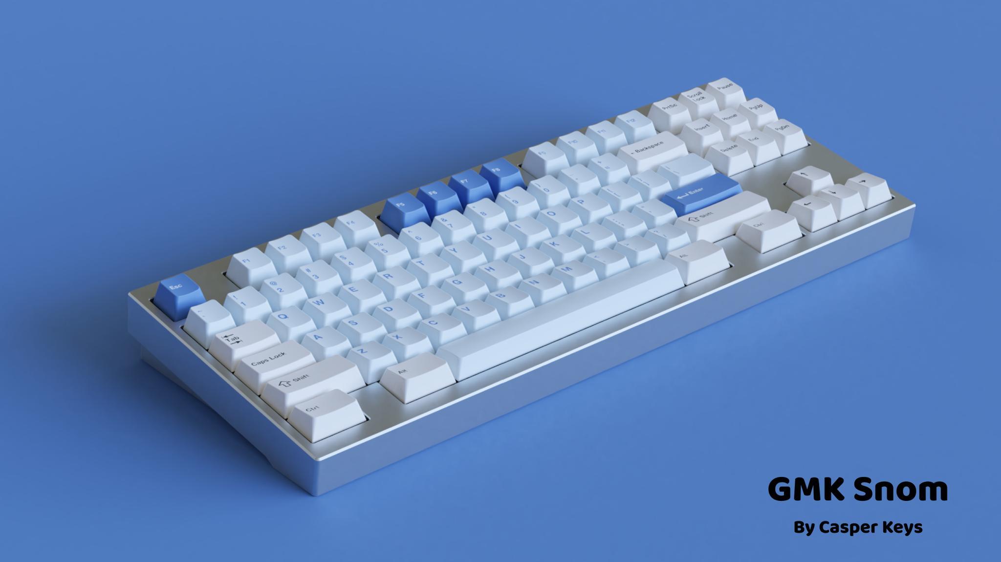 GMK Snom (IC) - Keycap interest check cover image featuring GMK Snom, Pokémon, keyboard set, Snom, pokédex colors