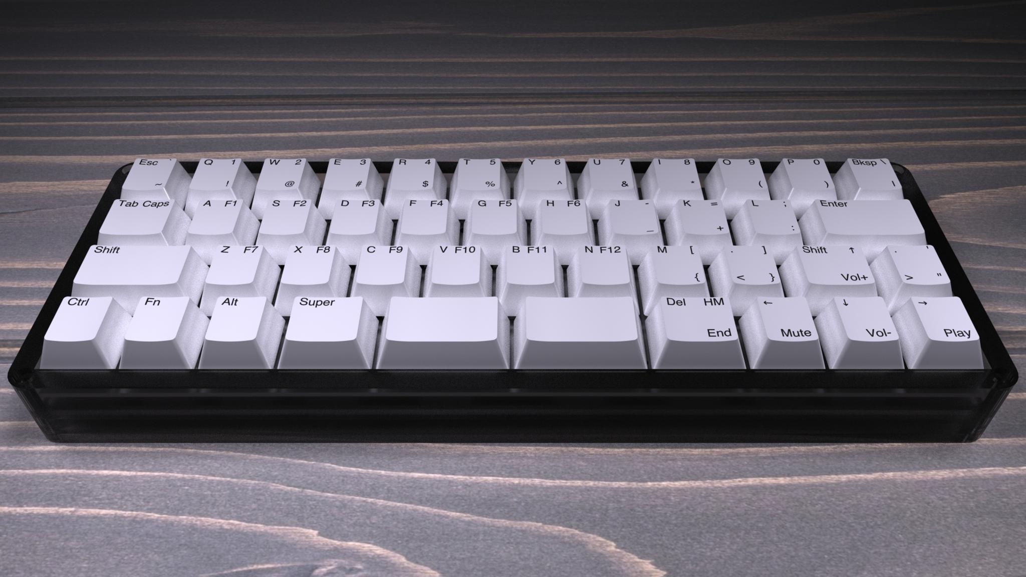 Akeyrra Mini 40 (IC) - Keyboard interest check cover image featuring Akeyrra Mini 40, interest check, USB-C, RGB LED, QMK firmware, Cherry MX, key switches, group buy, prototyping