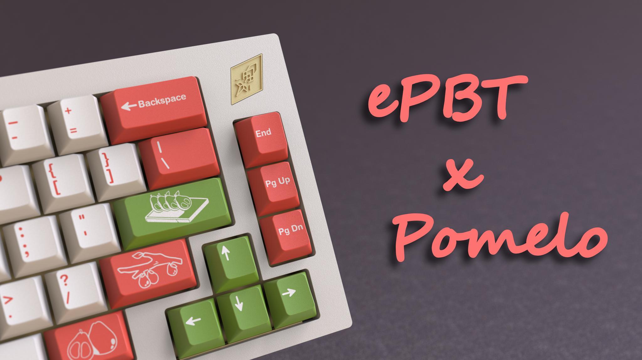 EPBT Pomelo - Keycap interest check cover image featuring EPBT Pomelo, keycap set, Pomelo, keyboards, keycap design, RocketKeyboards, ThiccWicc
