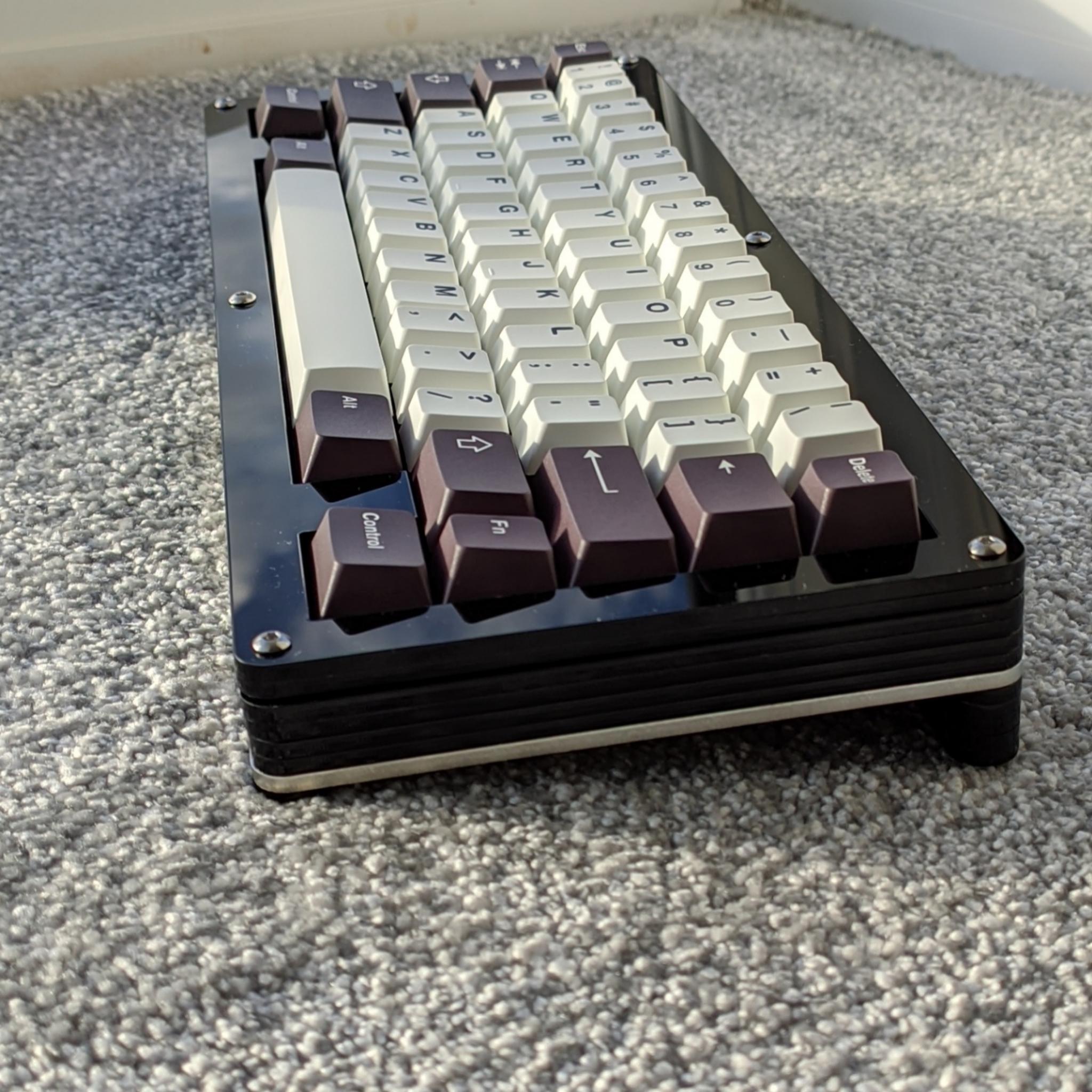 Mirror60 (IC) - Keyboard interest check cover image featuring Mirror60, ENG Studio, stacked acrylic, Onyx plate, stainless steel base, PCB support, keyboard, group buy