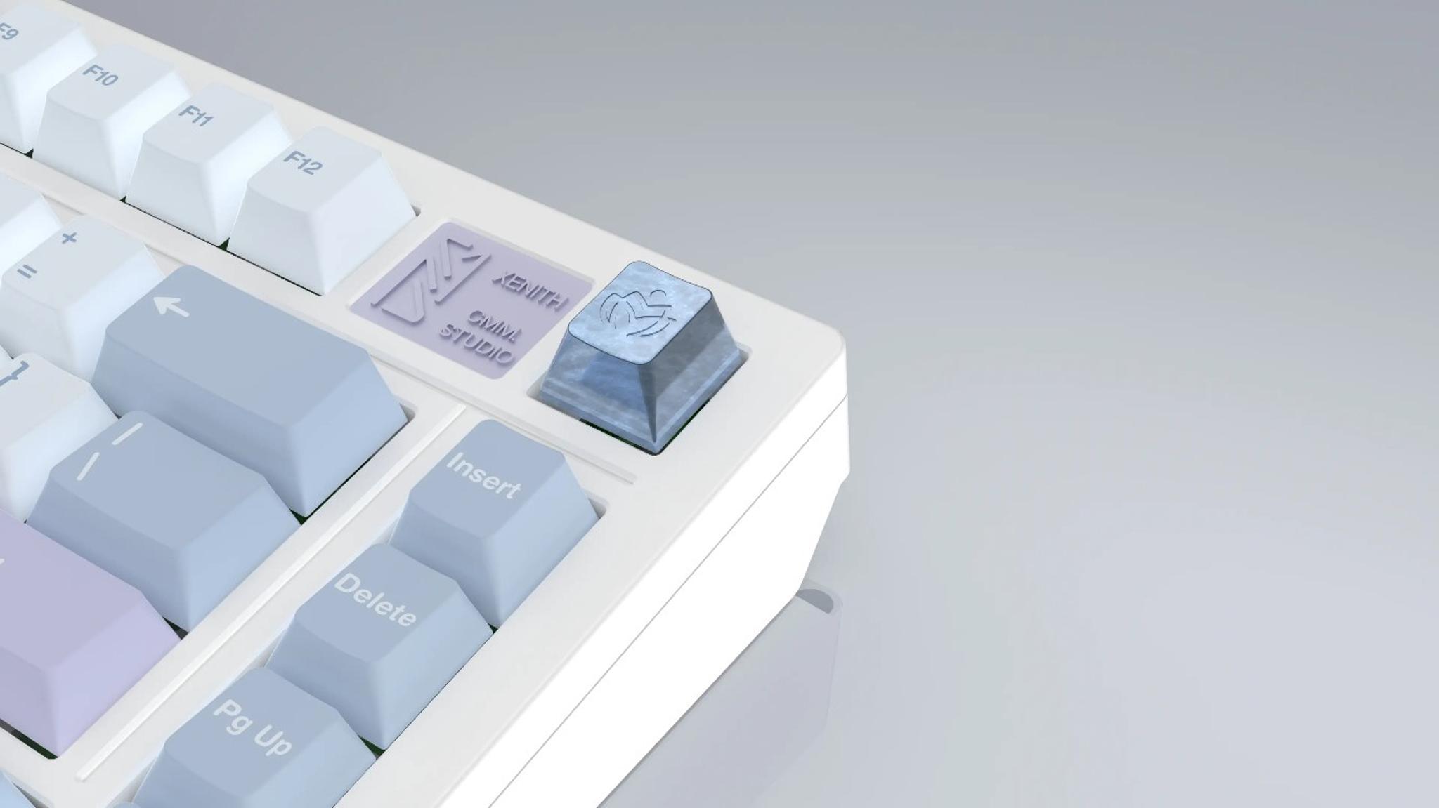 JTK Illusion (IC) - Keycap interest check cover image featuring JTK Illusion, interest check, keyboard kits, ABS plastic, novelty, art technology, Rouen Cathedral, Mellperbia, Rifen, CMM Studio