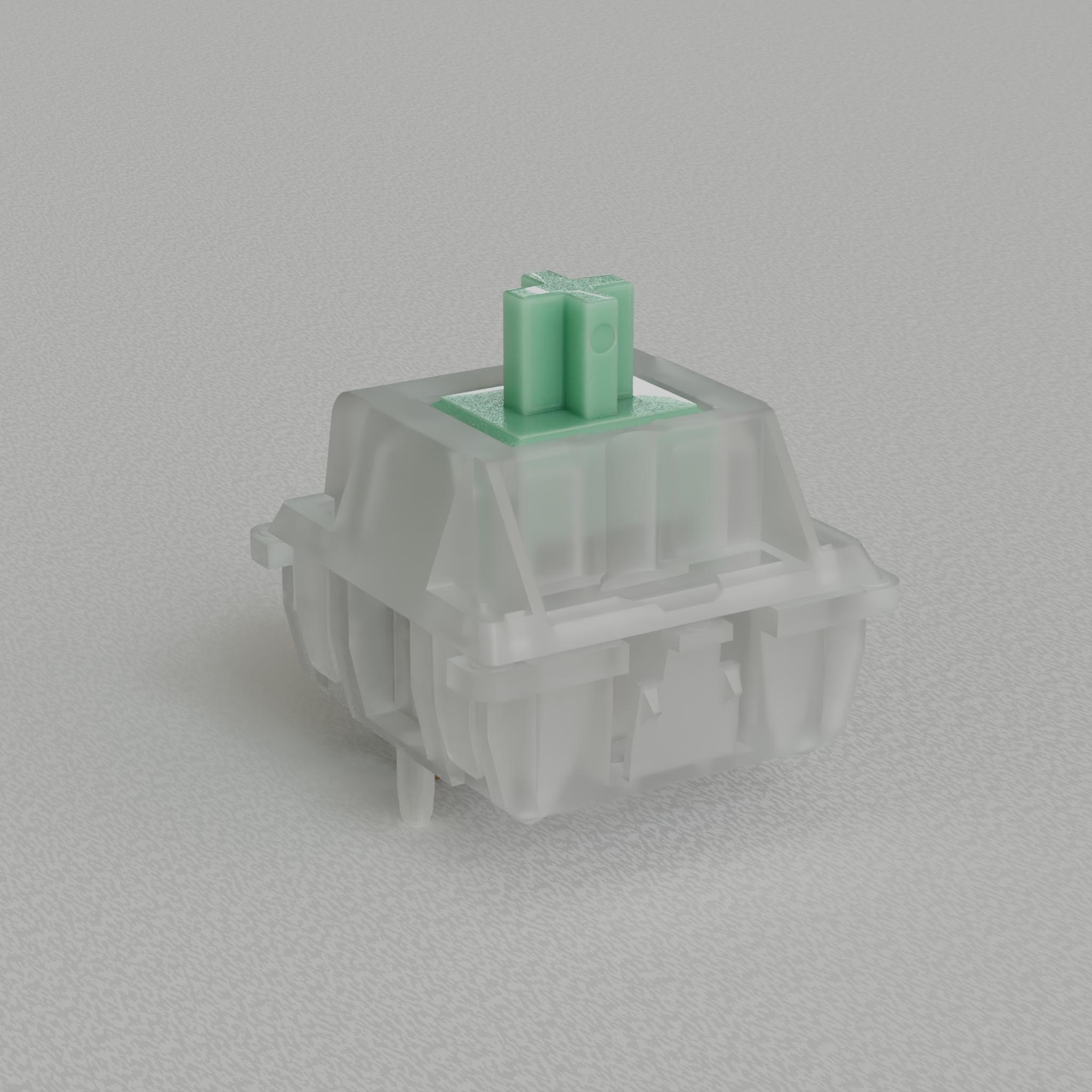 Banshee Switches (IC) - Switch interest check cover image featuring Banshee switches, Ghost Switches, IC form, Durock, Linear switches, keyboard switches, group buy, POM stem, Pantone 556, Pantone 0601, free shipping