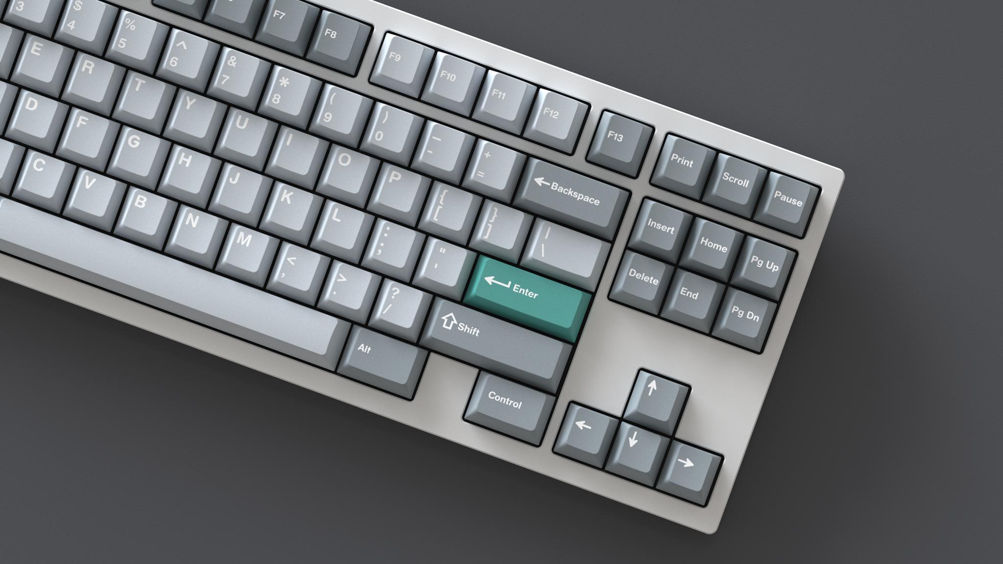 GMK JAGS (IC) - Keycap interest check cover image featuring GMK JAGS, keycaps, interest check, WS2 legends, RAL Classic, RAL Design, UV printed, RAMA WORKS, Keebstuff, anodized aluminum, enamel infill, R5 kit, keyboard compatibility