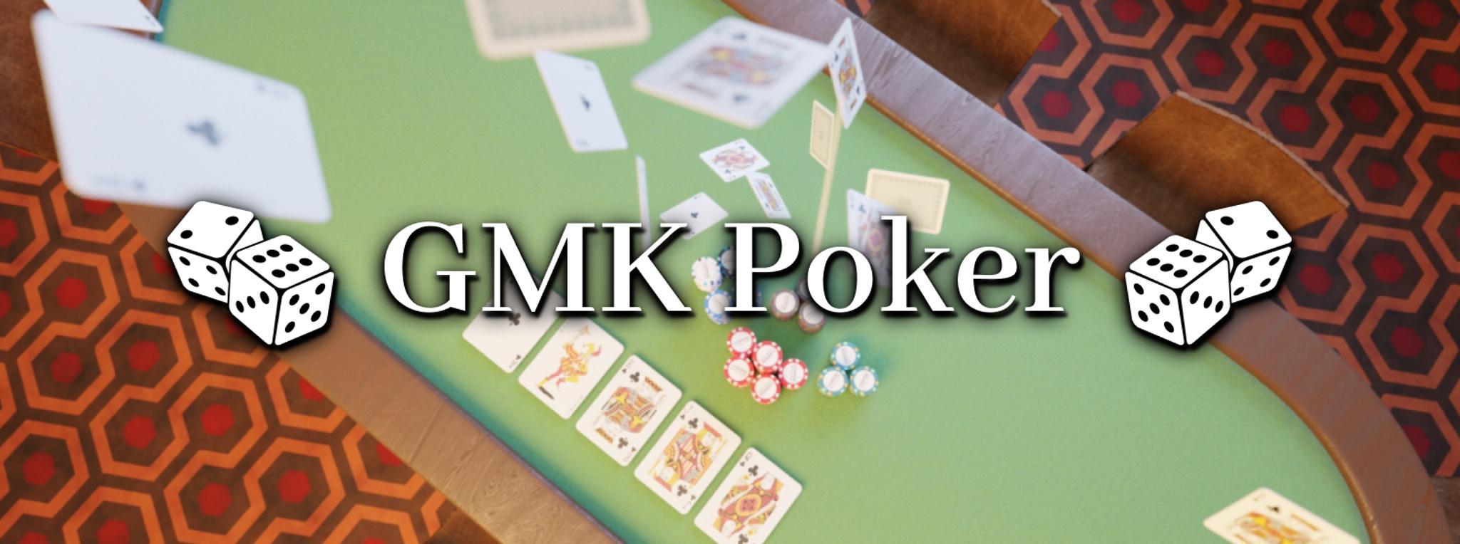 GMK Poker (IC) - Keycap interest check cover image featuring GMK Poker, card game, poker, keycap set, green color, black and red suits, KonoStore, DESK[H]ERO, ProtoTypist, MYKEYBOARD, DailyClack