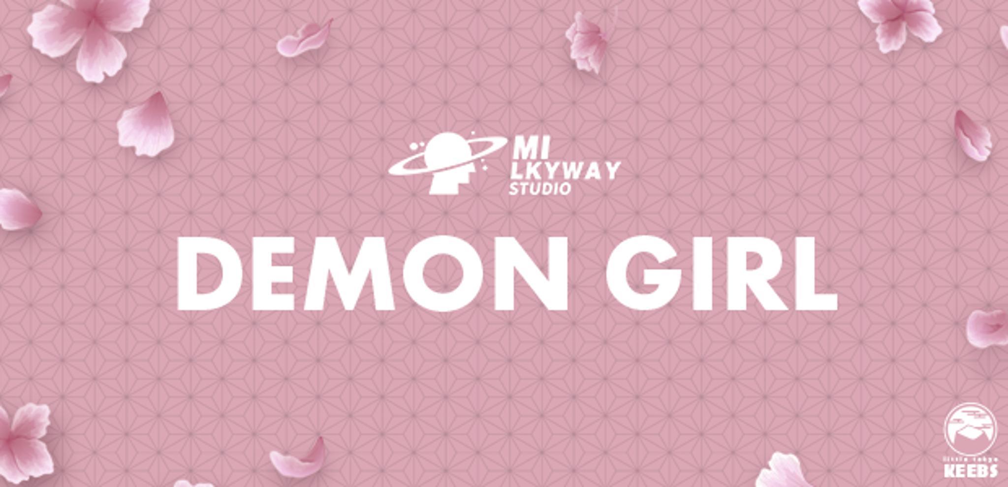 Milkyway Demon Girl (IC) - Keycap interest check cover image featuring Milkyway Demon Girl, anime themed set, demon girl, human survival, keycap set, global vendors, Bolsa Supply, Kanatakeys, Milkyway Keys, Zion Studios, Prototypist, MyKeyboard, Daily Clack