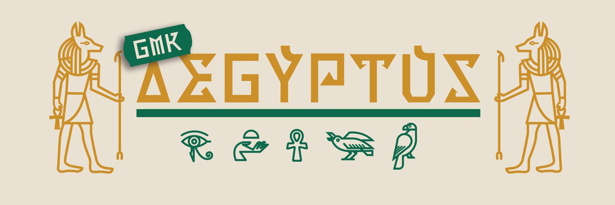 GMK Aegyptus ☥ (IC) - Keycap interest check cover image featuring GMK Aegyptus, Ancient Egypt, keycap set, pyramids, Osiris, keyboard, group buy, history, civilization, kitting