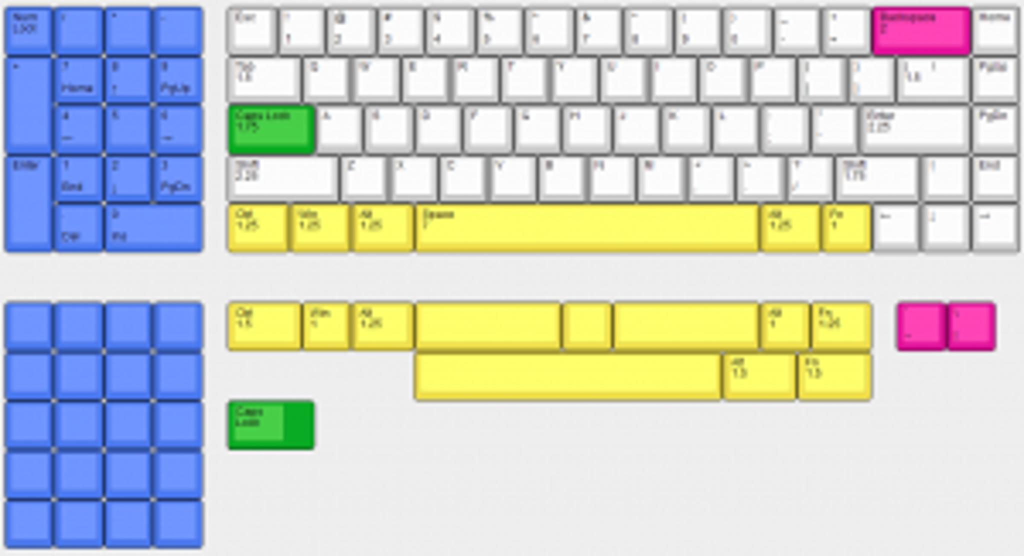 Proton 65% (IC) - Keyboard interest check cover image featuring Proton 65%, southpaw keyboard, solder components, numpad layout, open-source, acrylic case, OLED, rotary encoder