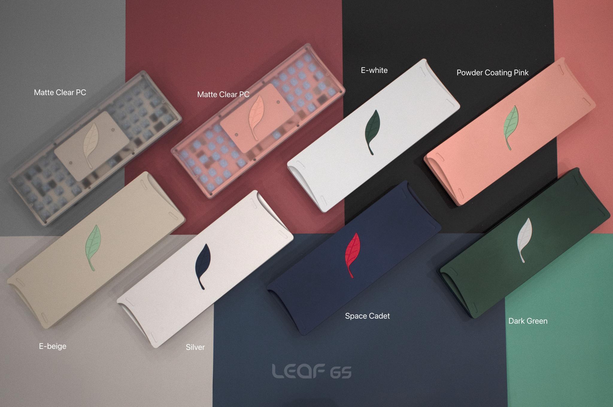 Fox Lab - Leaf 65% - Keyboard group buy cover image featuring Leaf 65%, keyboard, Fox Lab, group buy, PCB, PORON, PVD brass, anodizing, custom rubber feet