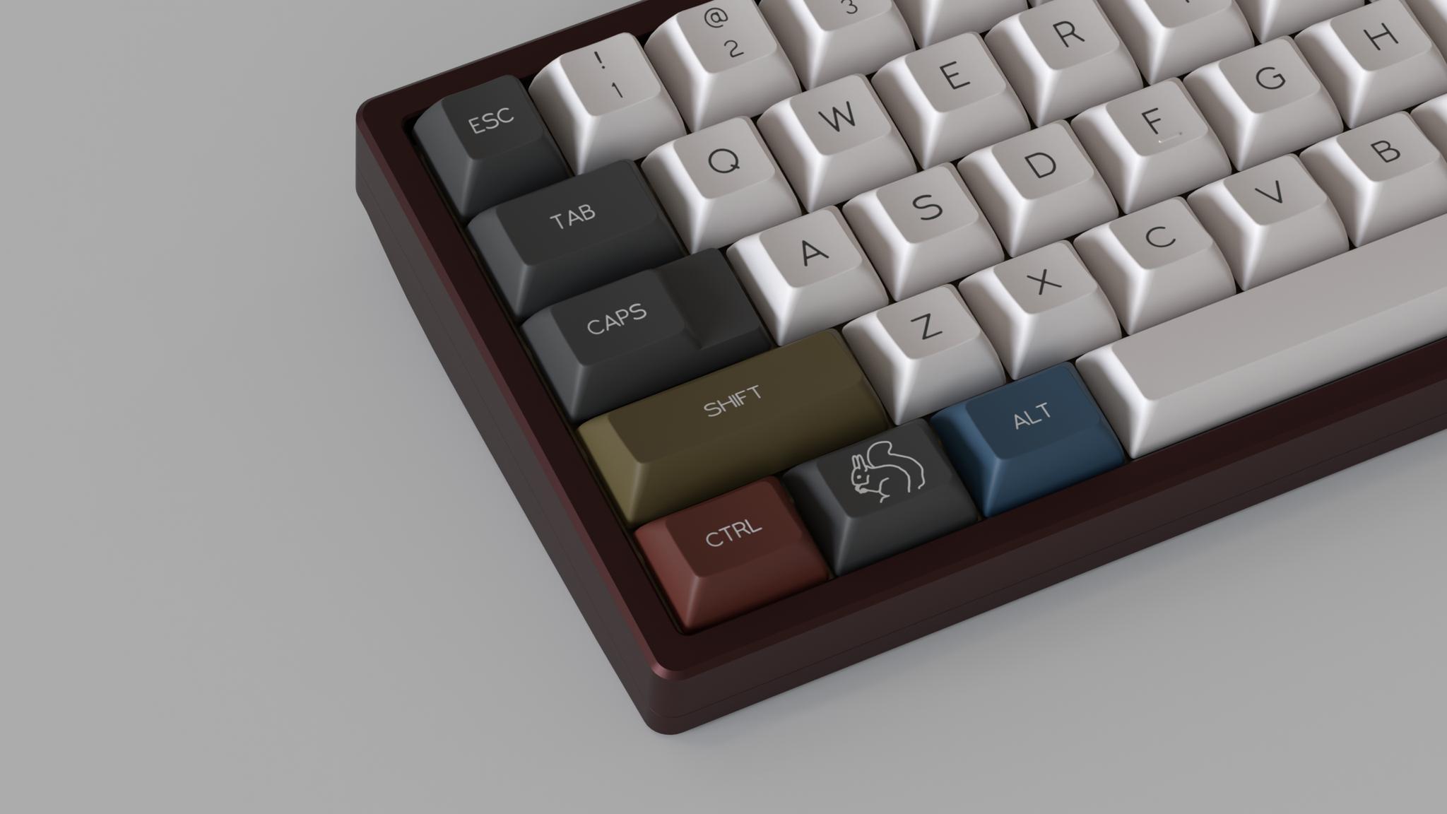 DSS Late Harvest - Keycap group buy cover image featuring DSS Late Harvest, keycap set, DSS profile, signature plastics, doubleshot ABS, keyboard kits, modifier legends, color standards