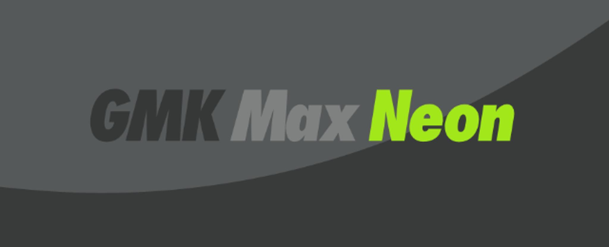 GMK Max Neon (IC) - Keycap interest check cover image featuring GMK Max Neon, keyset, neon colors, keyboard, design, Edwyn, Geekhack, customization, community feedback, technology, future, GMK N9, Pantone 2290 C, spacebars, novelties