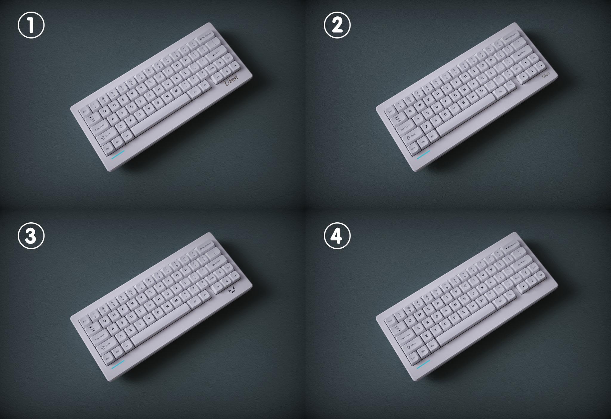 Ubest 60% Kit (IC) - Keyboard interest check cover image featuring Ubest 60% Kit, keyboard kit, gasket mount, top mount, VIA supported, anodized purple, electrophoretic, 6063 aluminum case, stepped Caps Lock, split spacebar, voting designs, Imgur renders, Interest Check