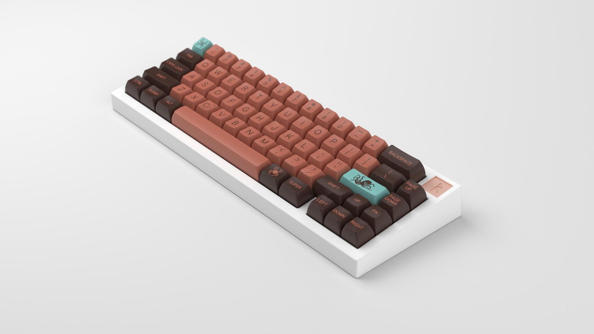 SA Copper (IC) - Keycap interest check cover image featuring SA Copper, Signature Plastics, Group Buy, GMK Copper, custom keyboard, keycaps, artisans, Luxe Cables, Fatboycarney
