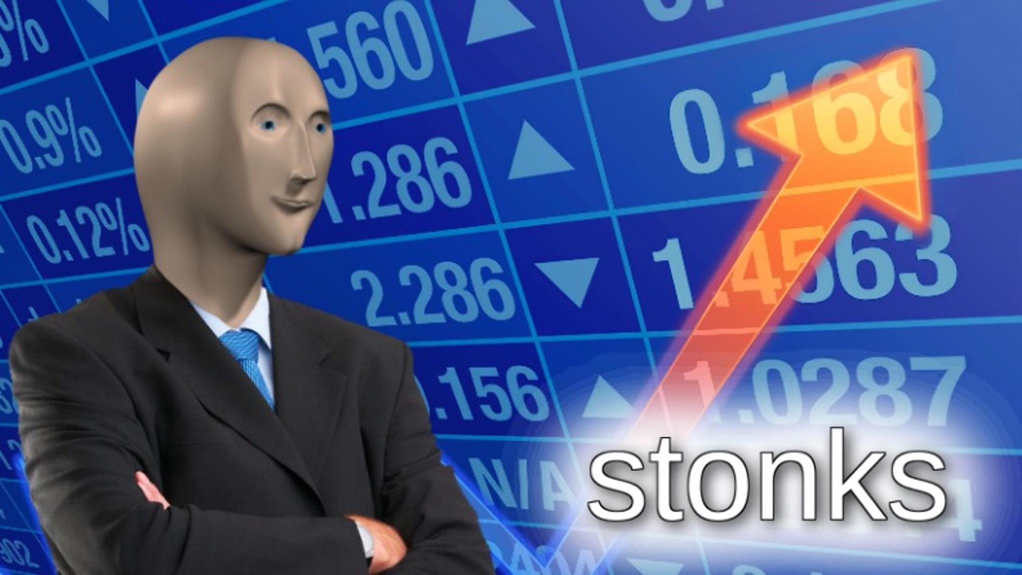 GMK Stonks (IC) - Keycap interest check cover image featuring GMK Stonks, Bloomberg Terminal, Starboard, financial keyboard, GMK White on Black, custom keycaps