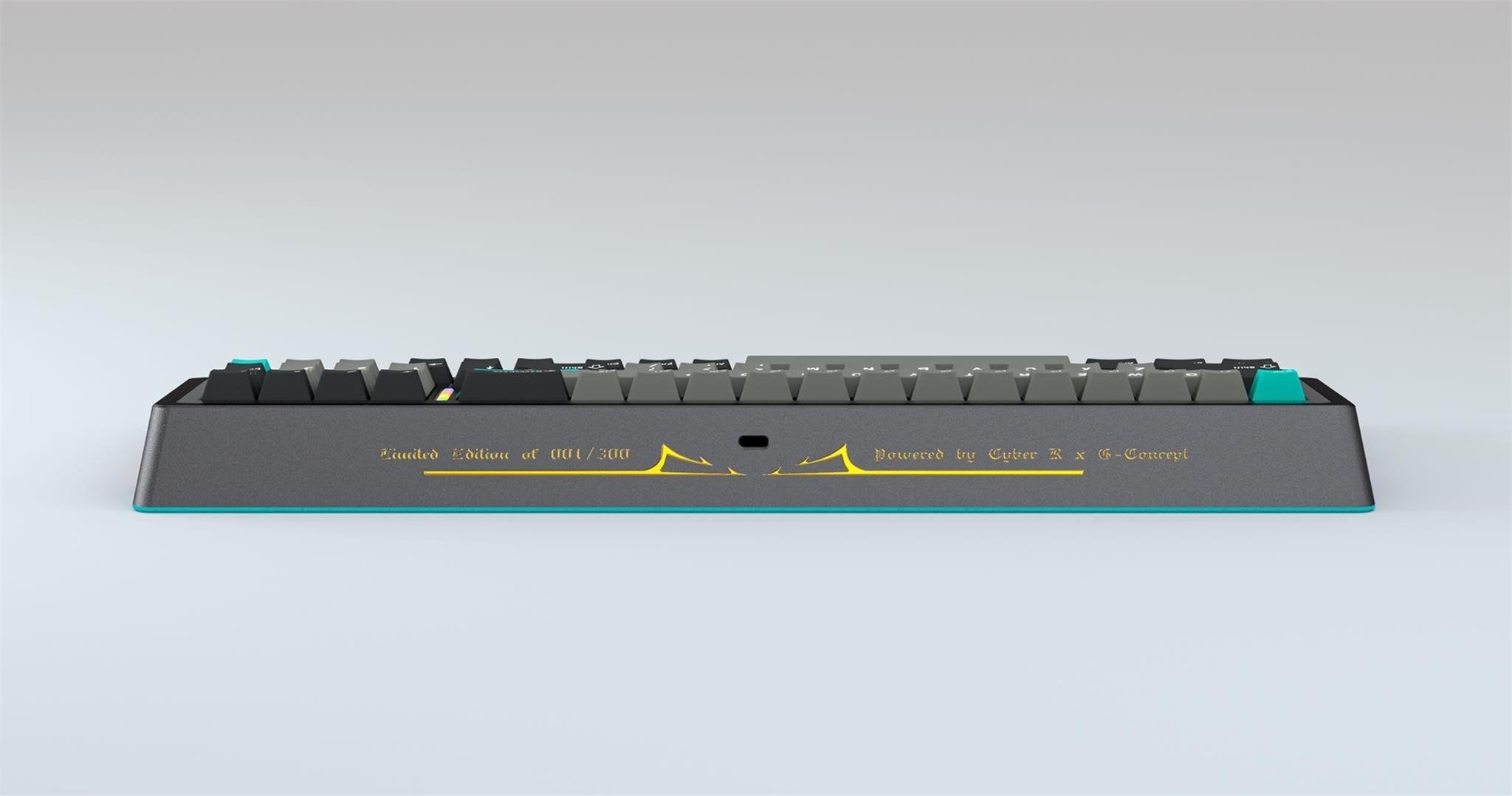 Poseidon 980mini (IC) - Keyboard interest check cover image featuring Poseidon 980mini, Moyu studio, G concept studio, Trident elements, Greek mythology, keyboard, QMK firmware, RGB, aluminum, copper counterweight, customization