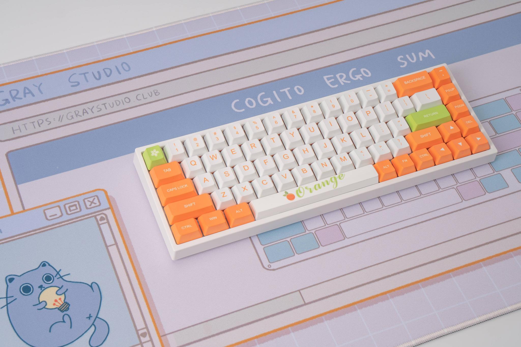 Momoka Sugar Orange PBT Keycaps - Uncategorized group buy cover image featuring Momoka, Sugar Orange, PBT keycaps, keycap manufacturer, OEM molds, dye-sublimation, international shipping, group buy, keyboard accessories